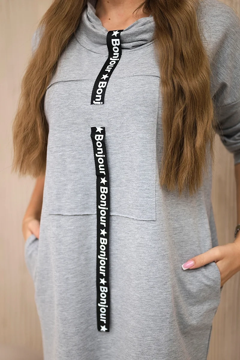 Šaty 0153 s ozdobným lemom