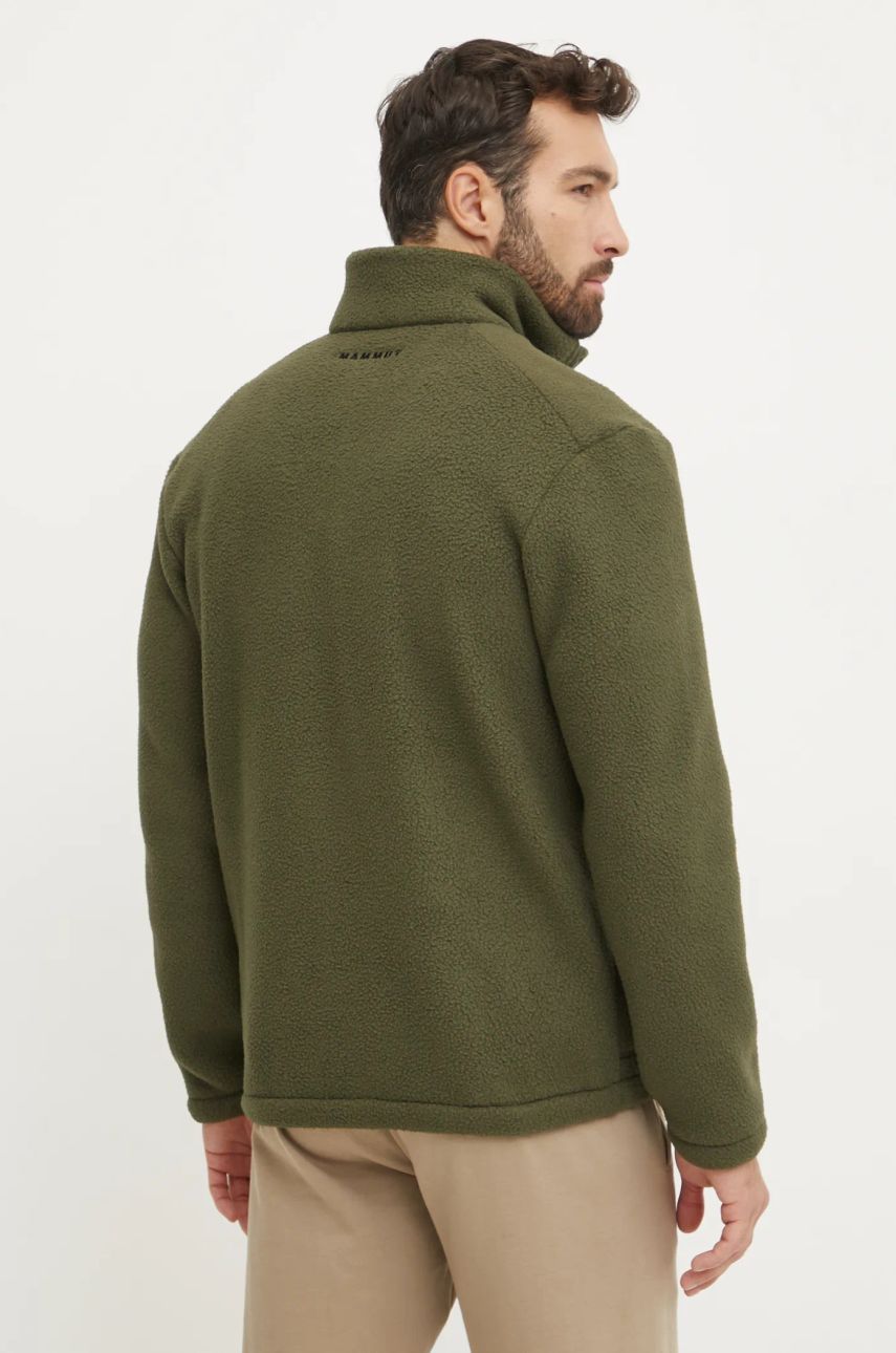 Športová mikina Mammut Falera zelená farba, jednofarebná, 1014.05820