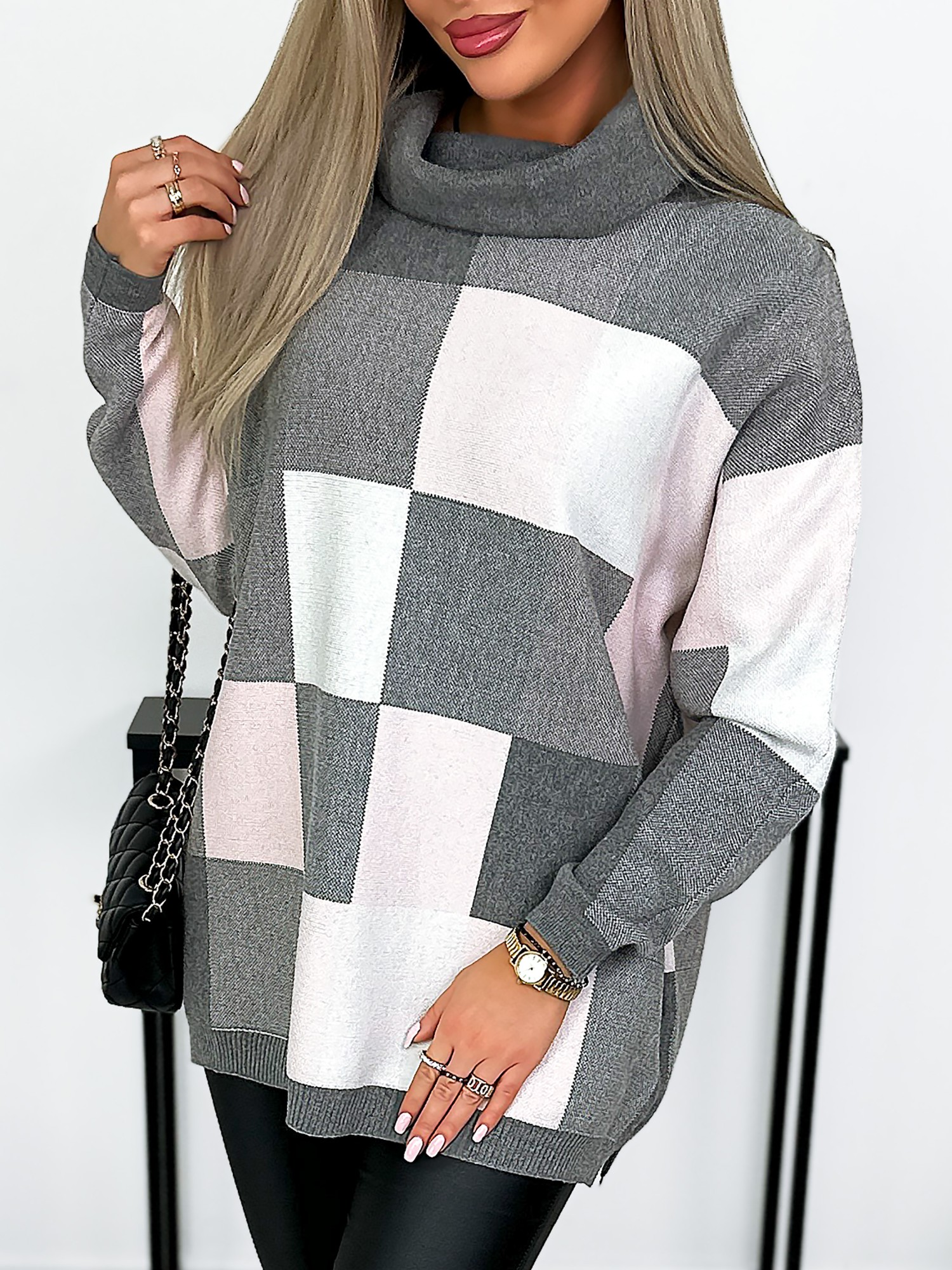 Fashionweek Dámsý sveter s oversized rolákom IT-BELISI