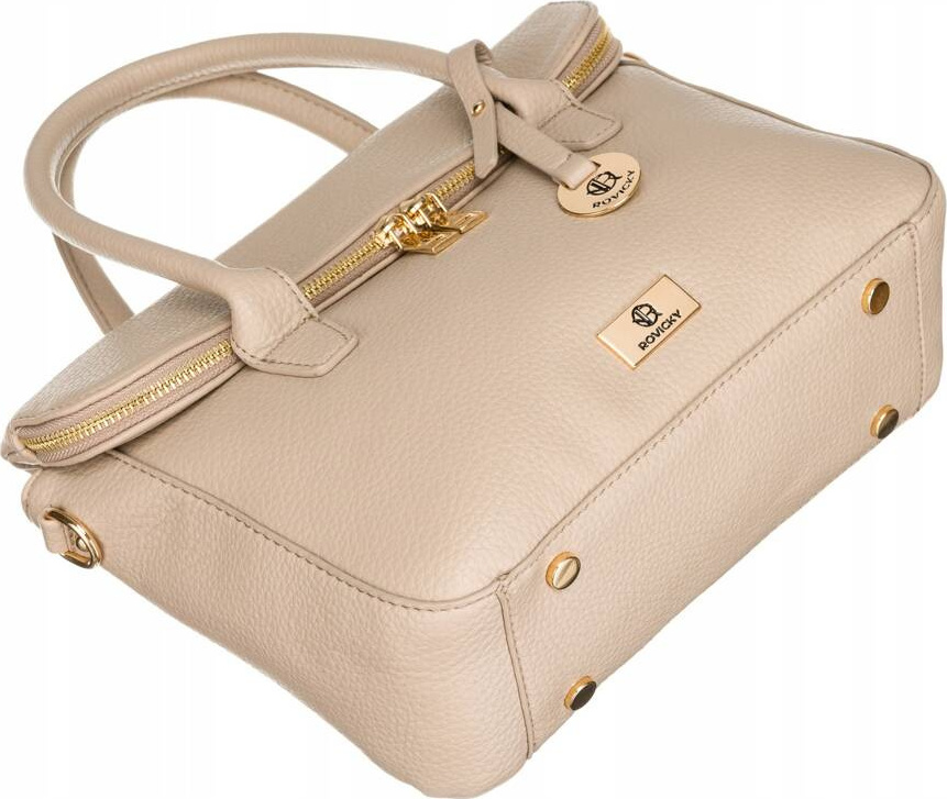 Rovicky Béžová crossbody taška so zlatými detailmi R-TOR-ALE-8