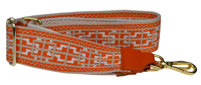 Oranžová kožená talianska crossbody kabelka Bala Arancione s prídavným pruhom II NovaKabelka.sk