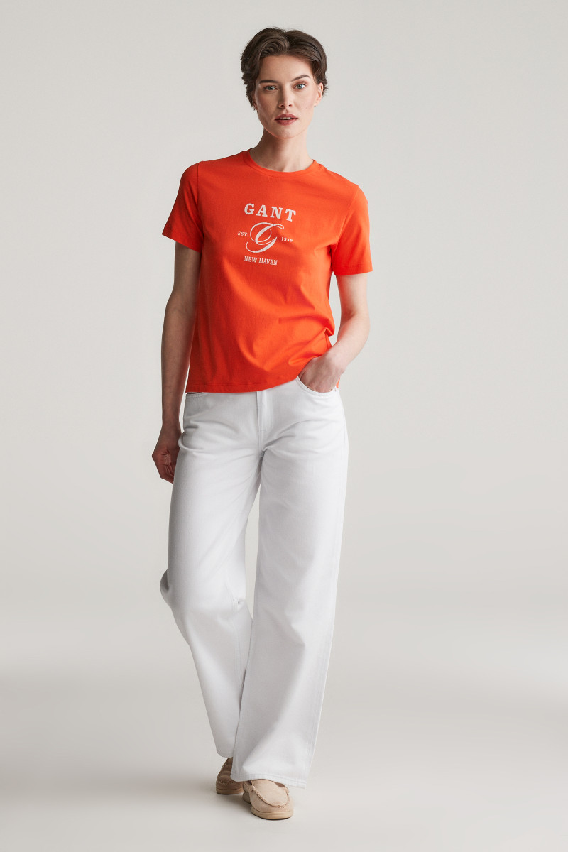 TRIČKO GANT REG GRAPHIC SS T-SHIRT ORANGE RED