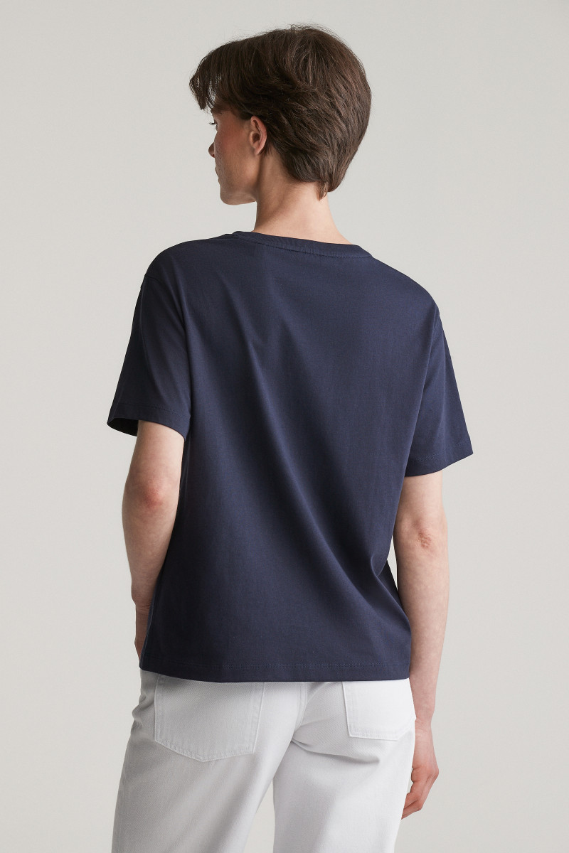 TRIČKO GANT GRAPHIC SS T-SHIRT EVENING BLUE