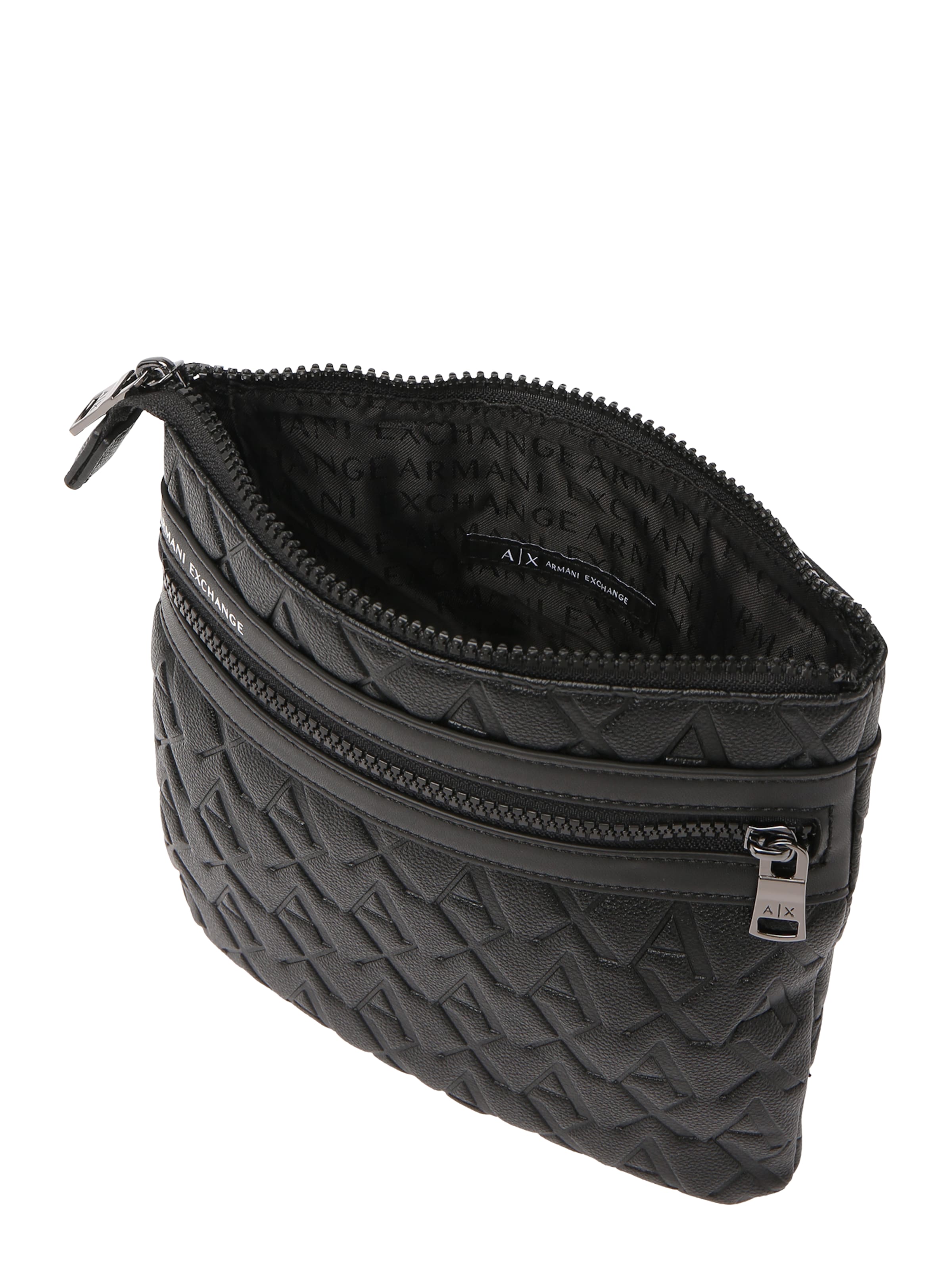 ARMANI EXCHANGE Taška cez rameno 'LIAM' čierna