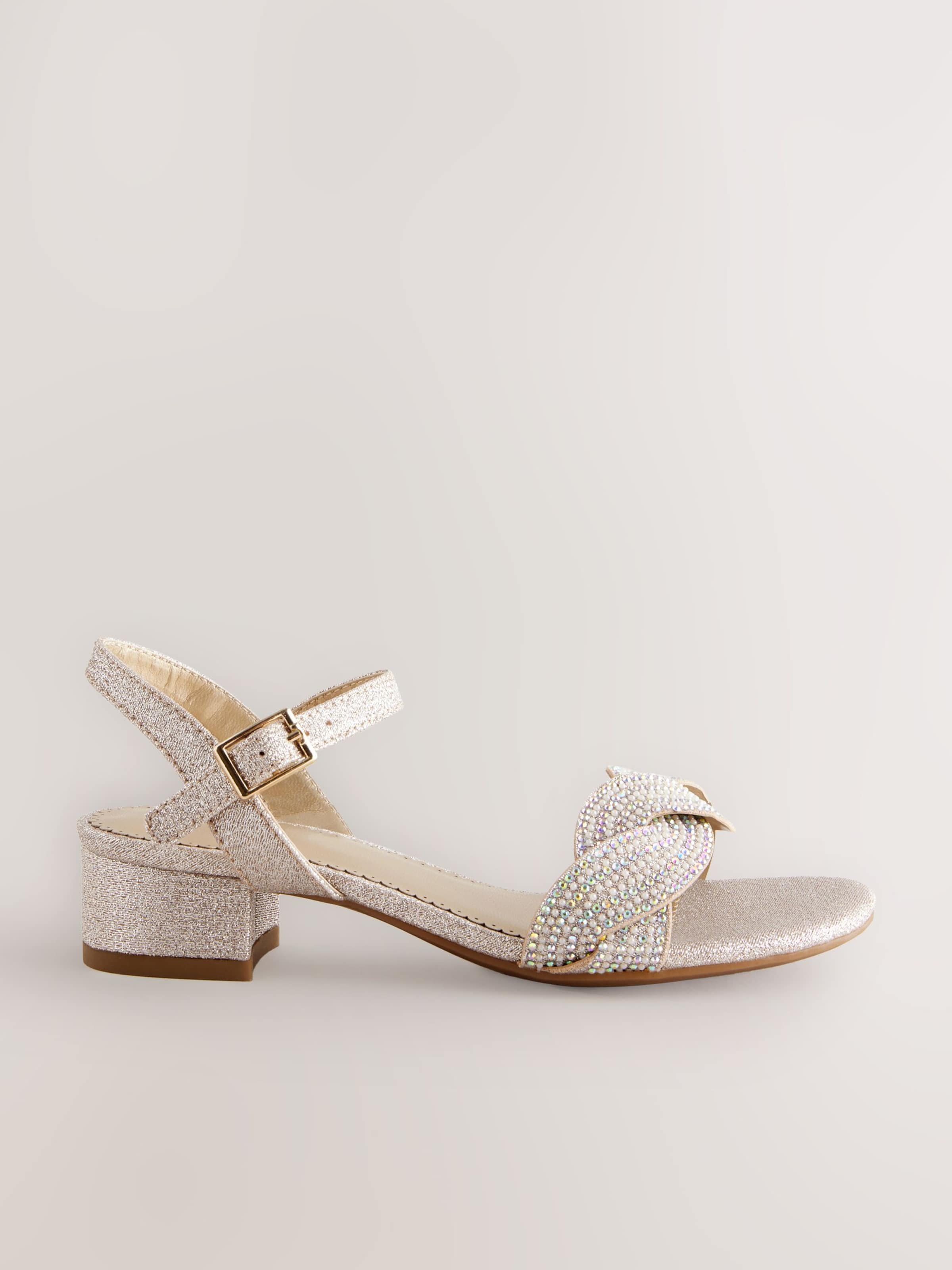 Next Sandále svetlomodrá / zlatá / svetlofialová / perlovo biela