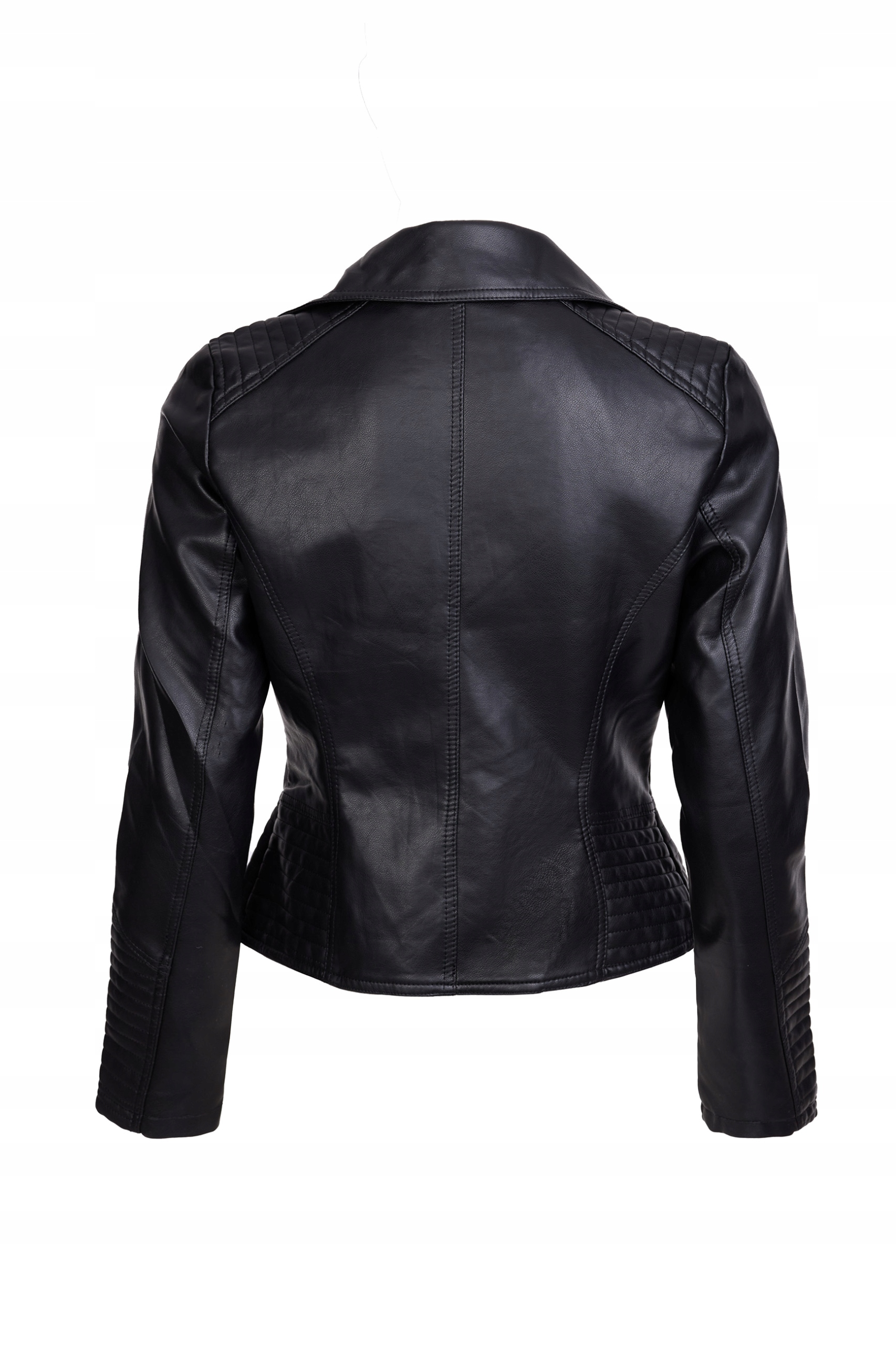 Fashionweek Štýlová eko kožená bundička, krivák RAMONESKA náramenníkmi MOTO BIKER TC077B