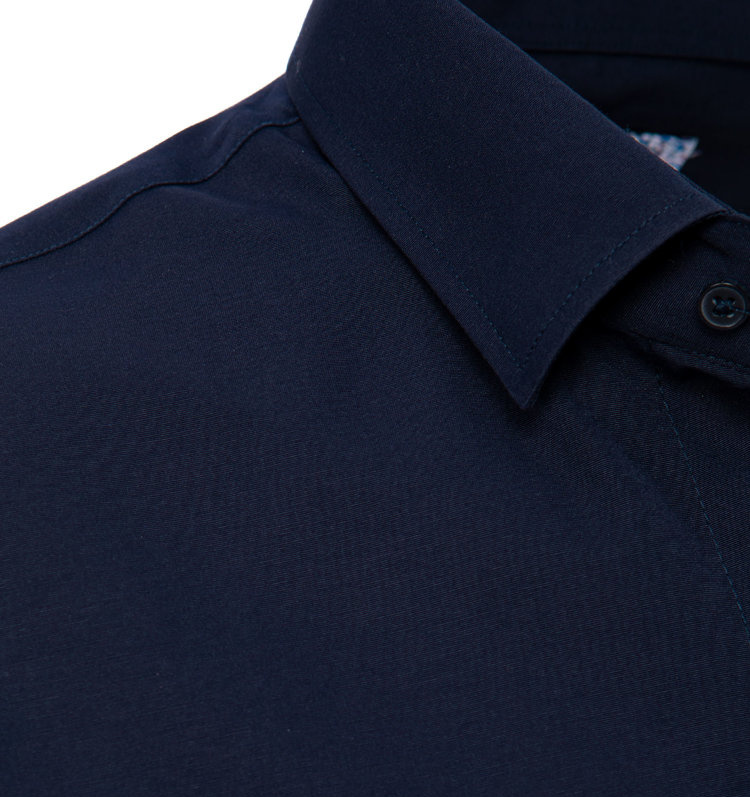 BASIC Tmavomodrá elegantná pánska košeľa DX2477