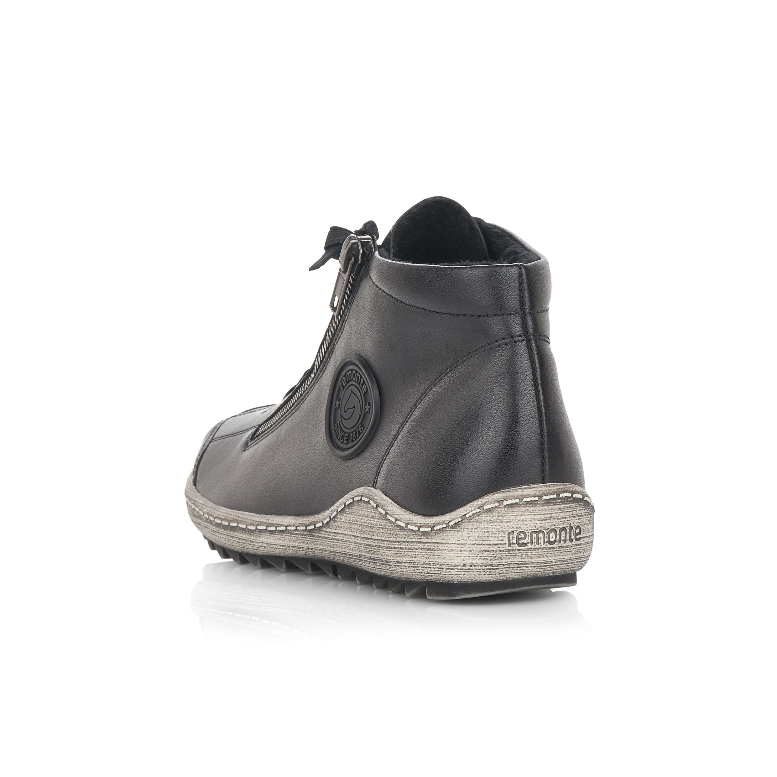 RIEKER Dámska členková obuv REMONTE R1498-01 čierna W5