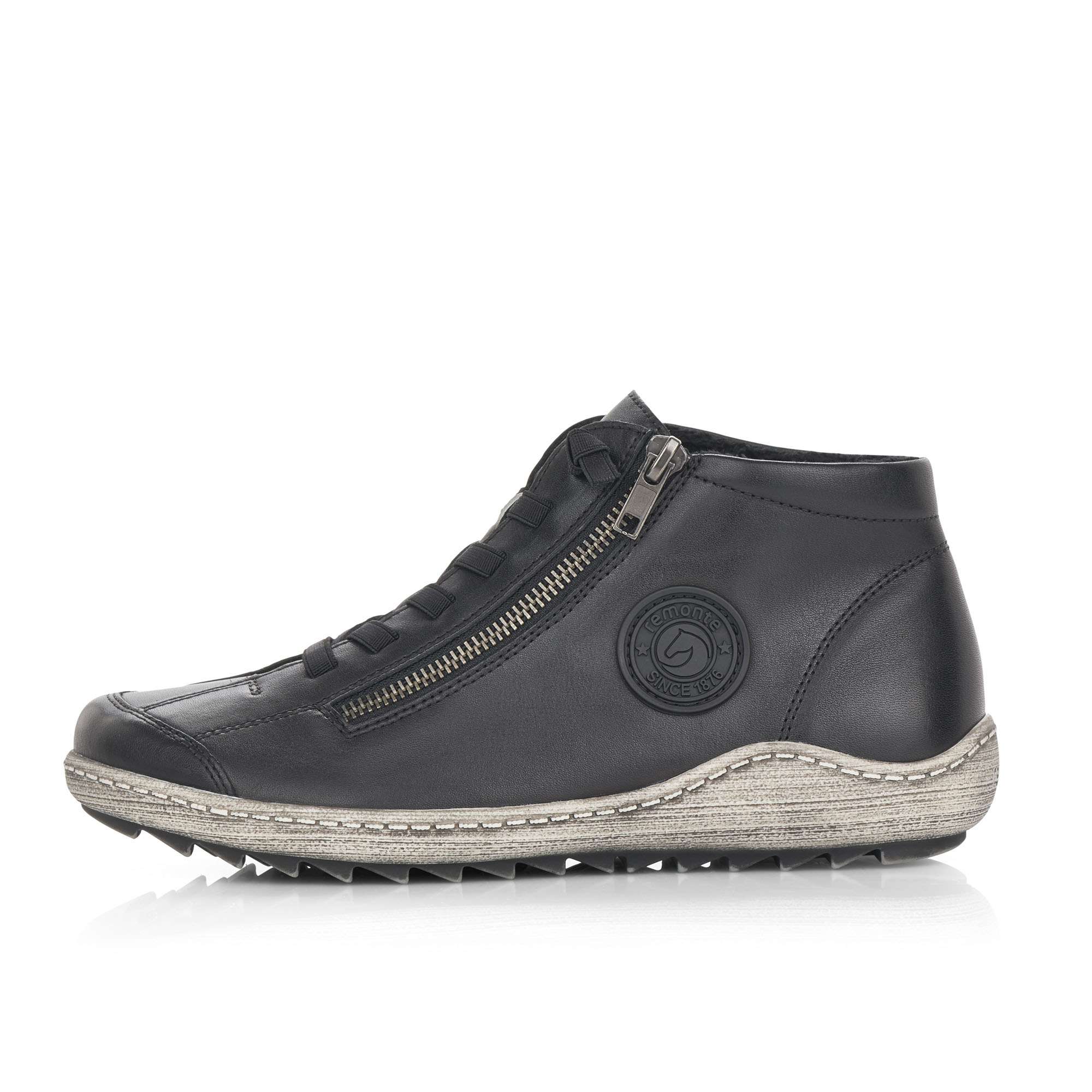 RIEKER Dámska členková obuv REMONTE R1498-01 čierna W5