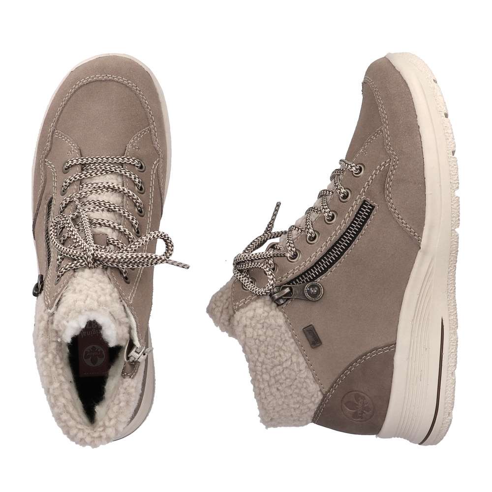 Dámska členková obuv RIEKER L7701-24 béžová W5