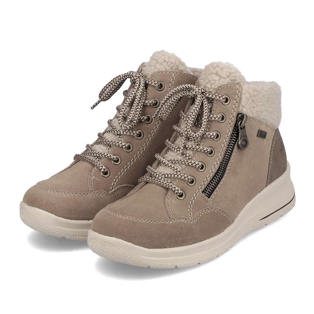 Dámska členková obuv RIEKER L7701-24 béžová W5