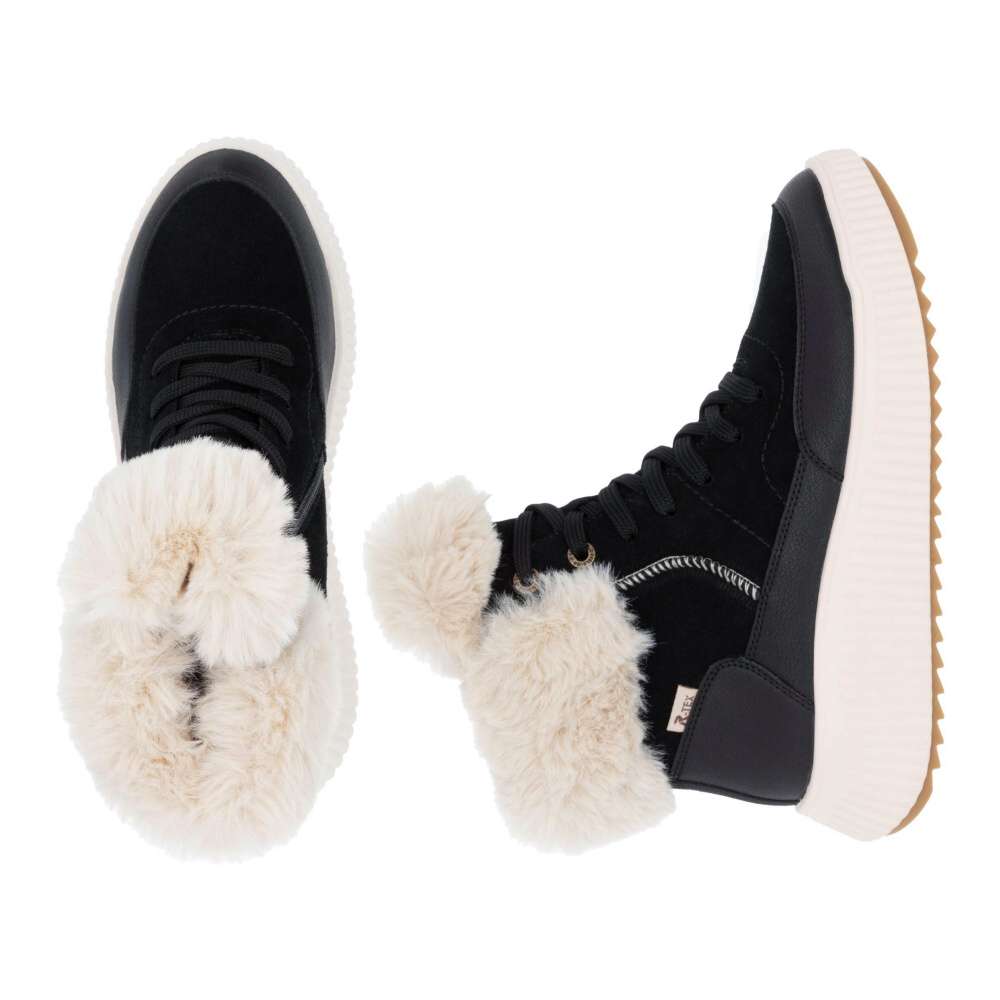 Dámska členková obuv RIEKER REVOLUTION W1773-00 čierna W4