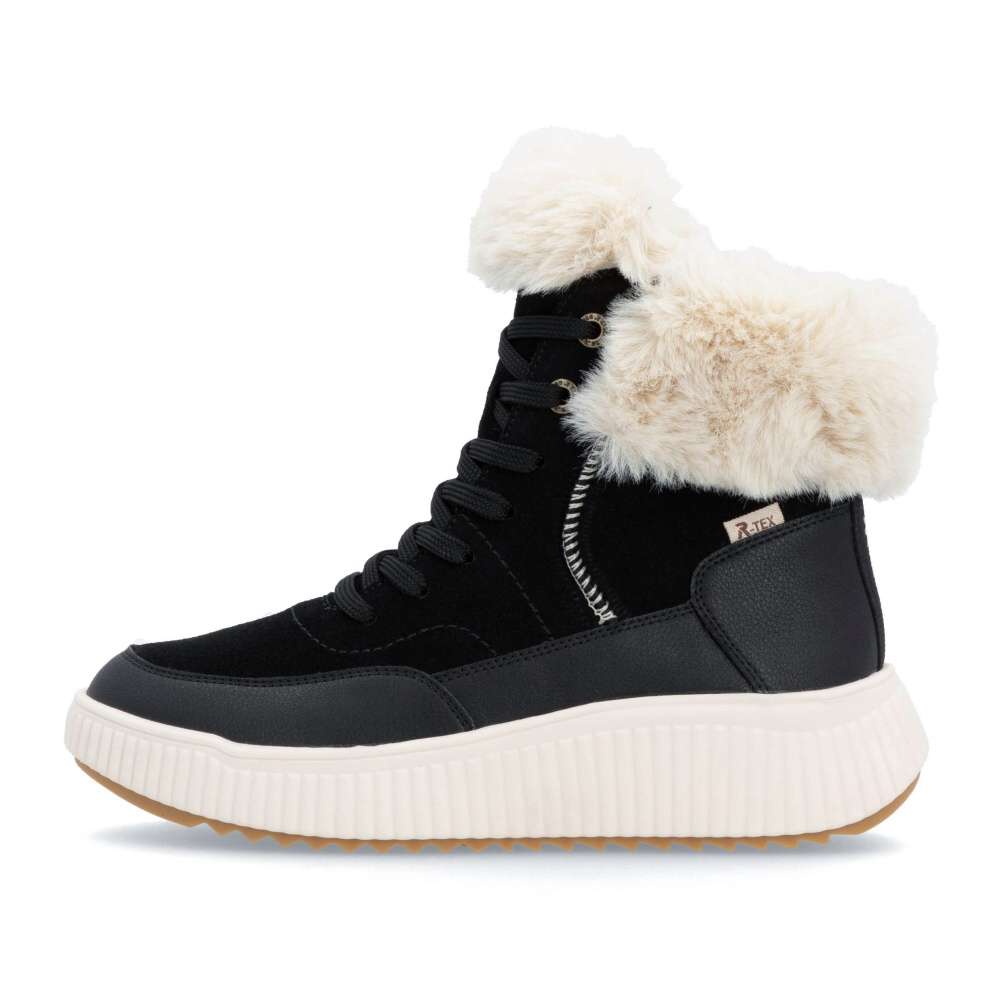 Dámska členková obuv RIEKER REVOLUTION W1773-00 čierna W4