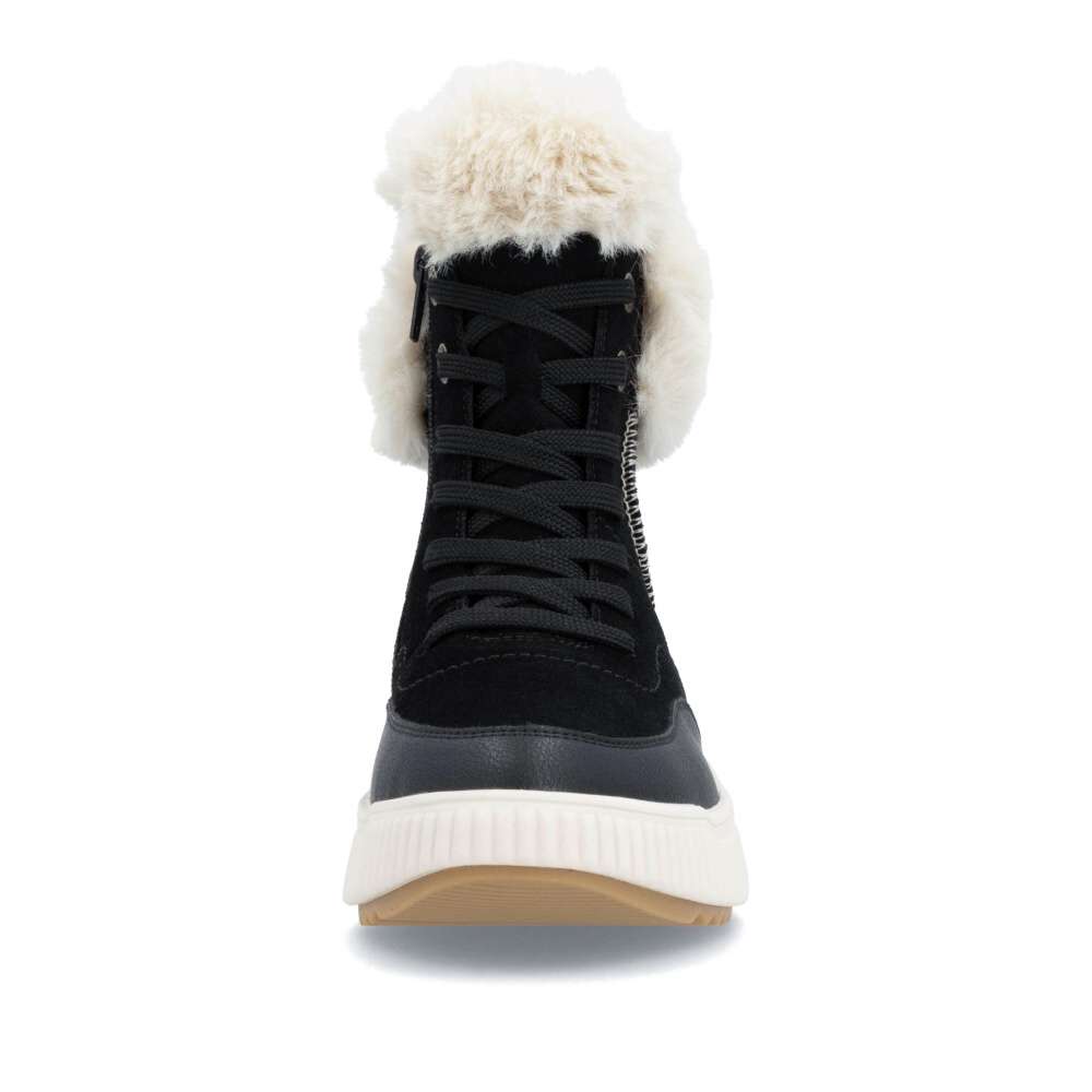 Dámska členková obuv RIEKER REVOLUTION W1773-00 čierna W4