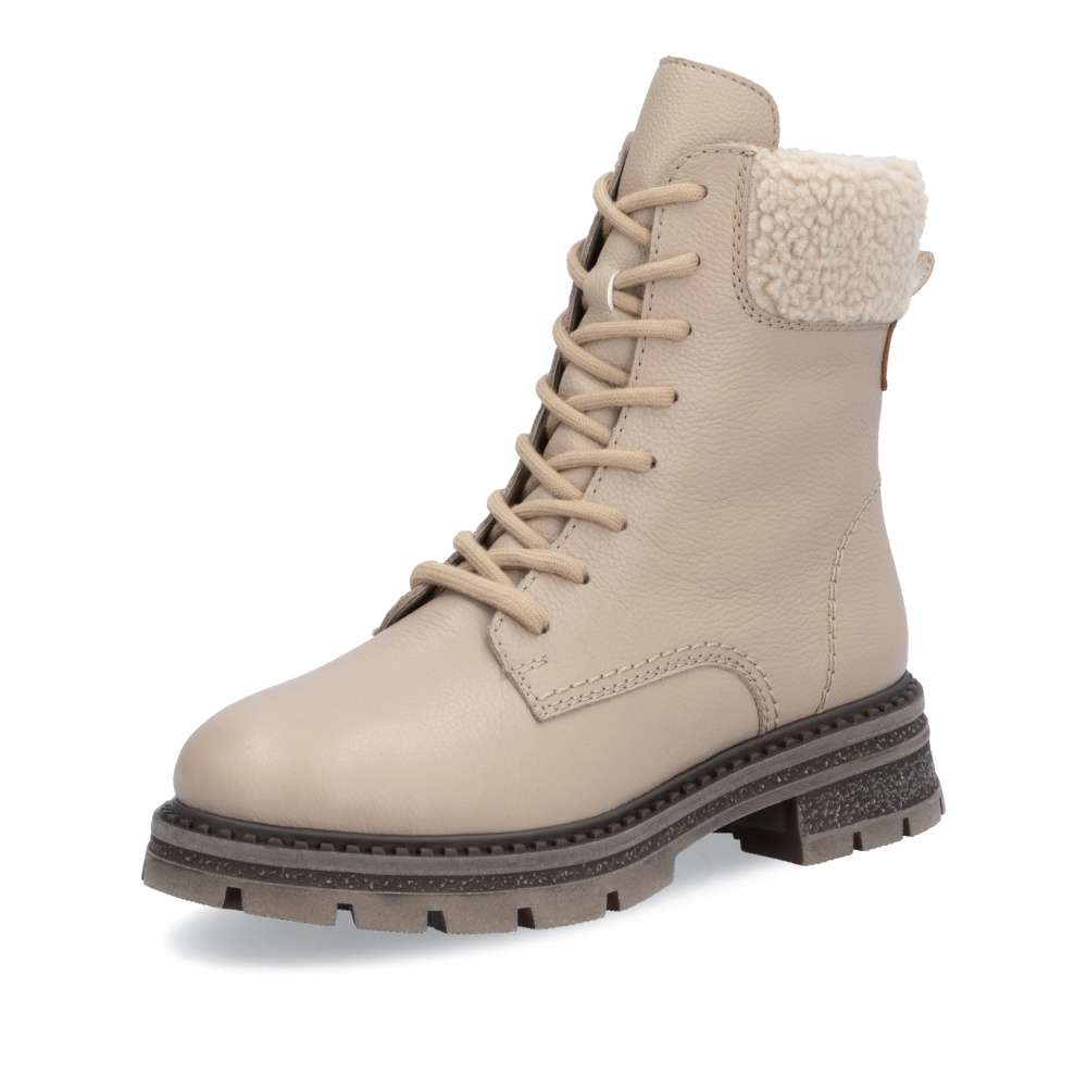 Dámska členková obuv RIEKER Z9805-20 béžová W4