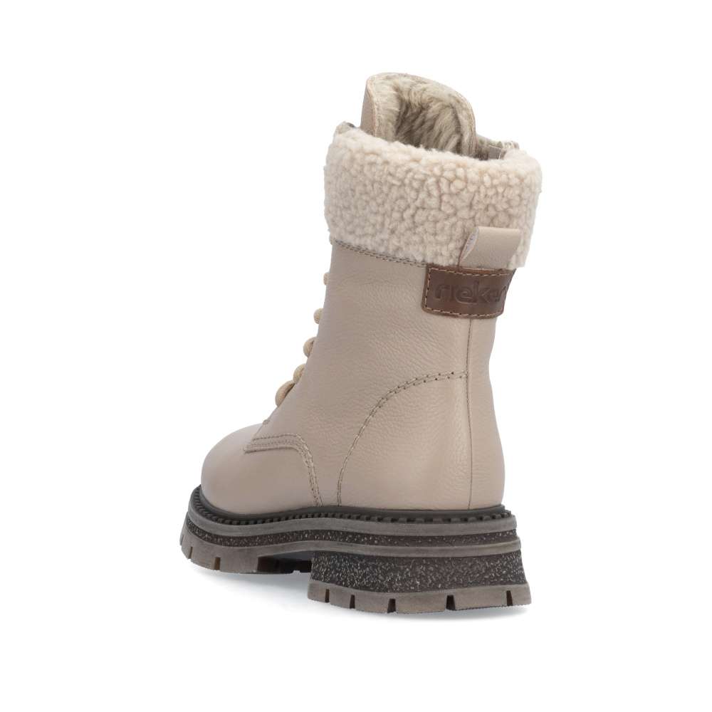 Dámska členková obuv RIEKER Z9805-20 béžová W4