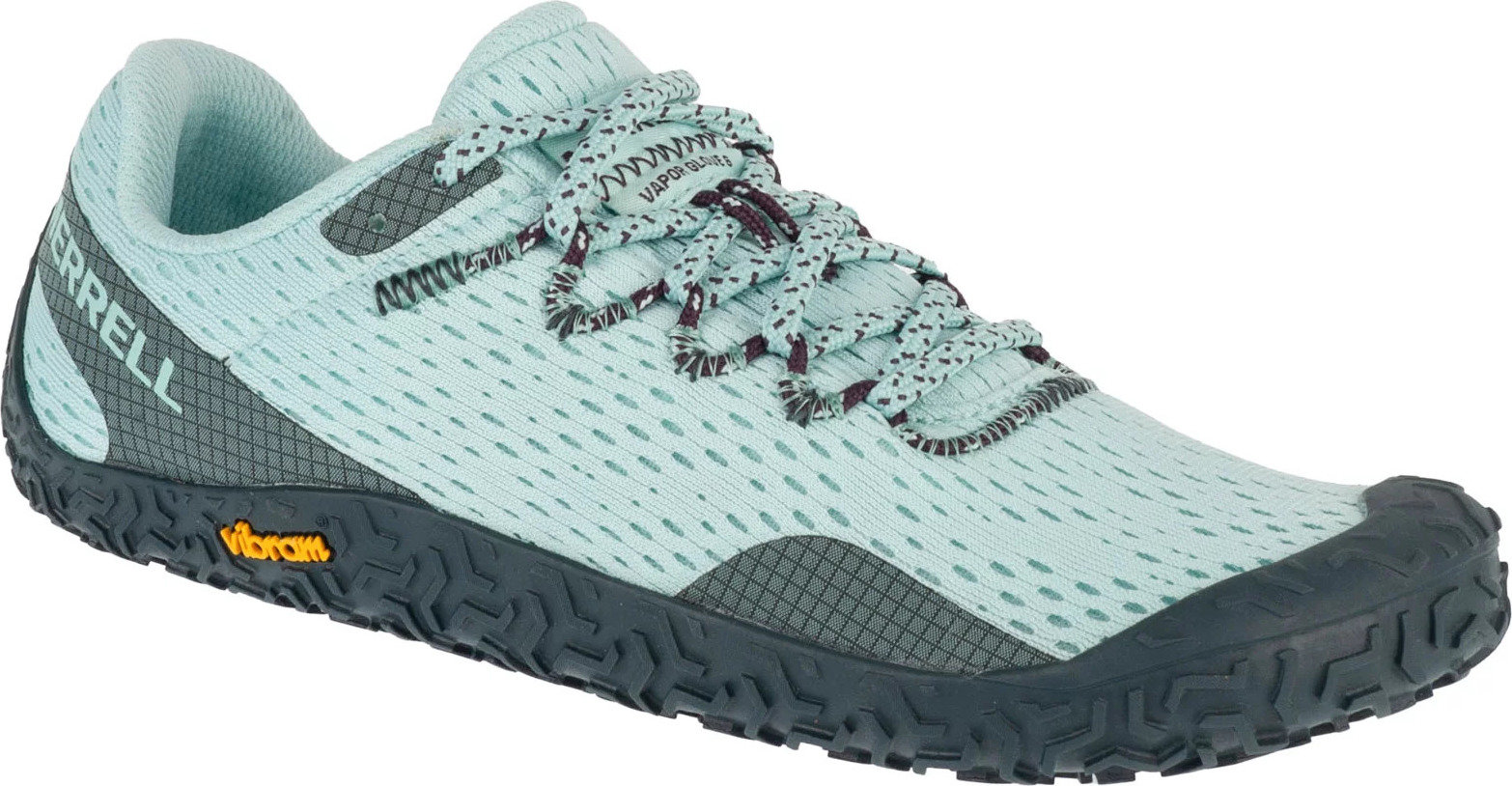 Svetlomodré dámske športové barefoot topánky Merrell Vapor Glove 6 J068330