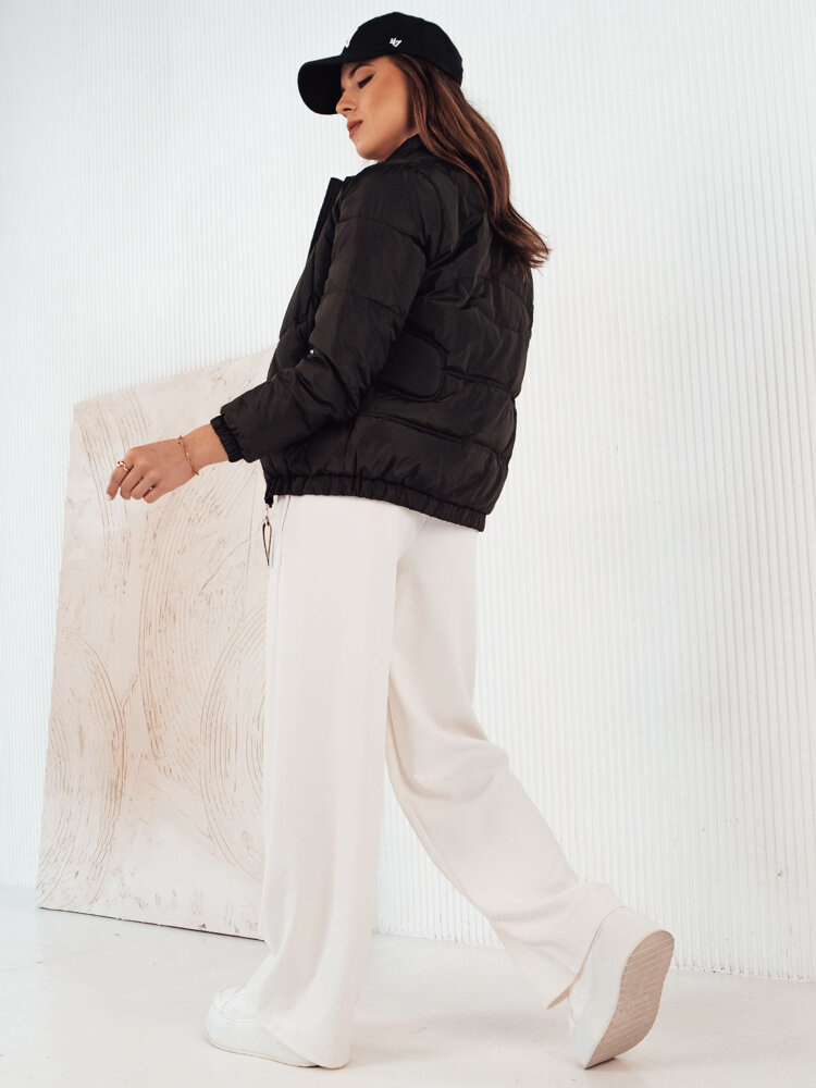 BASIC Čierna prešívaná bunda SALECA TY4250