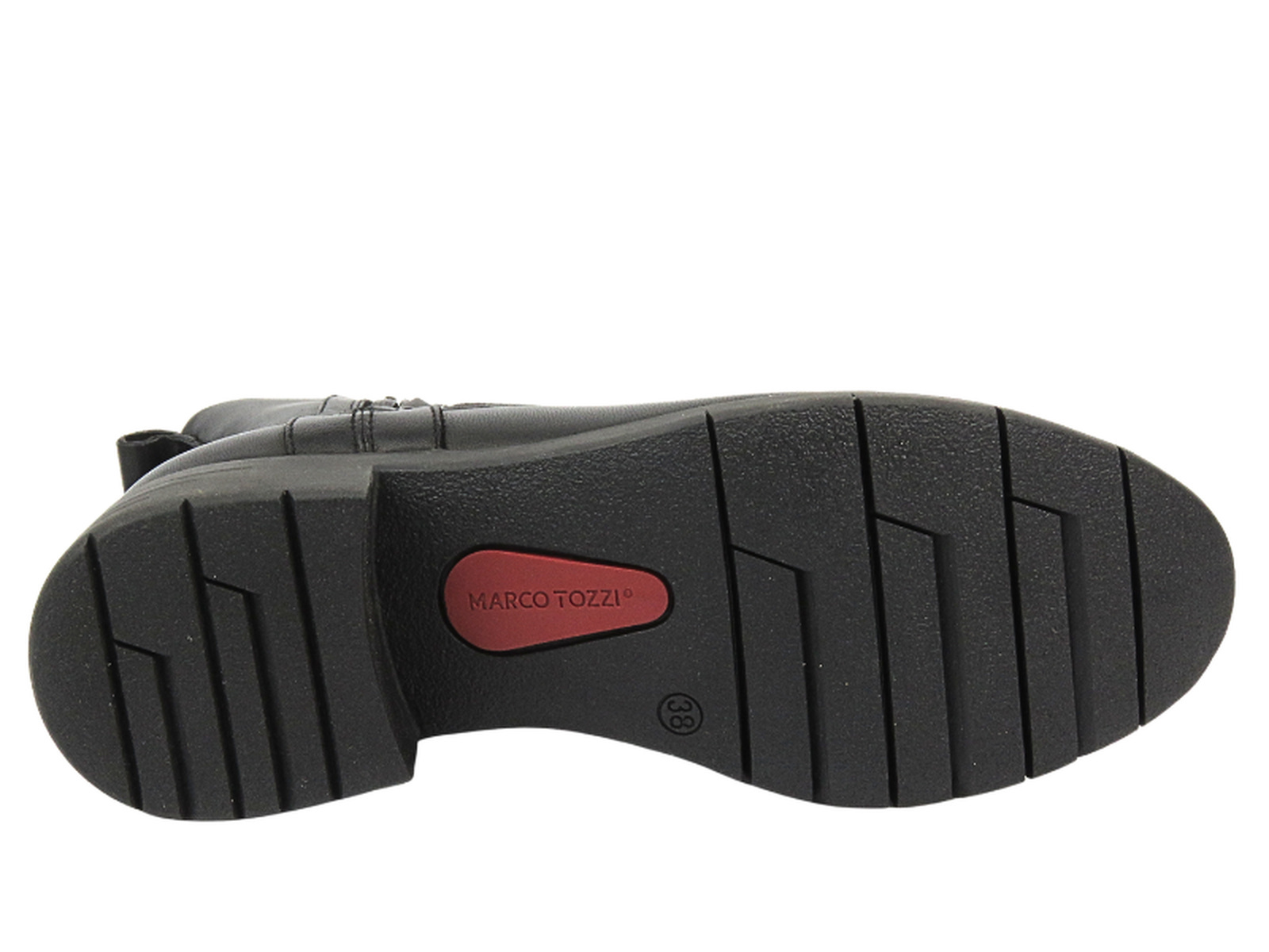 Marco Tozzi Semišové dámské kotníkové boty na vysokém podpatku - MACIEJKA 05720-01, černé