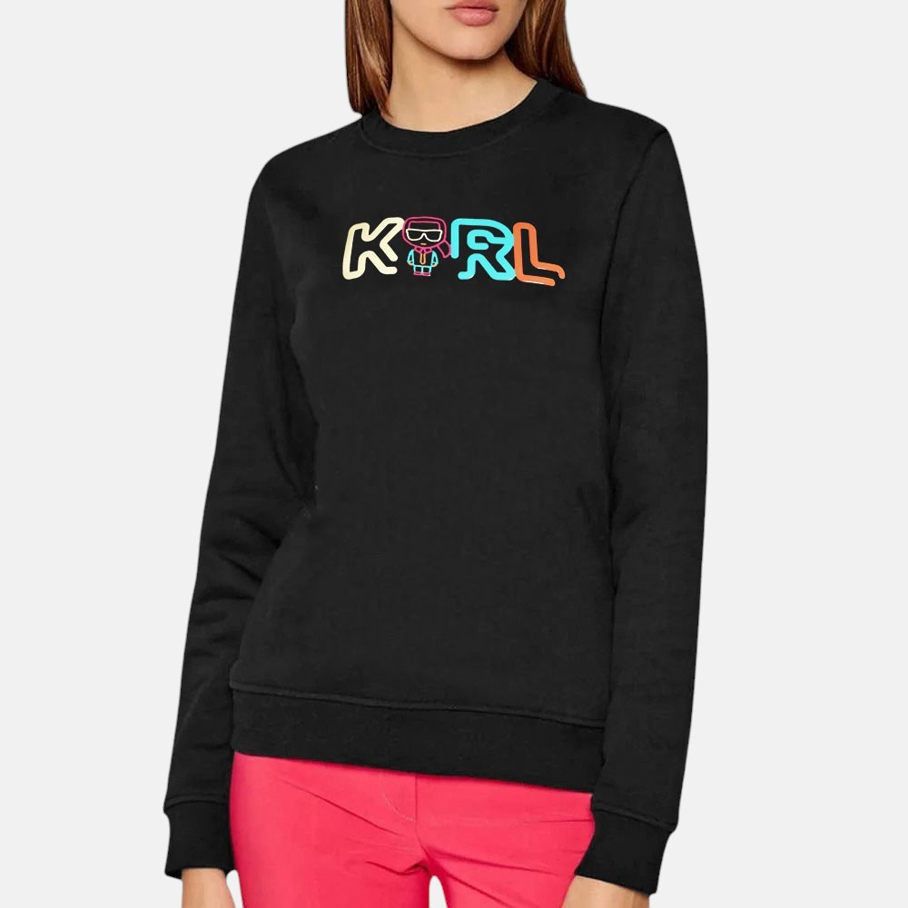 Dámská černá mikina Karl Lagerfeld Jelly Logo 56154