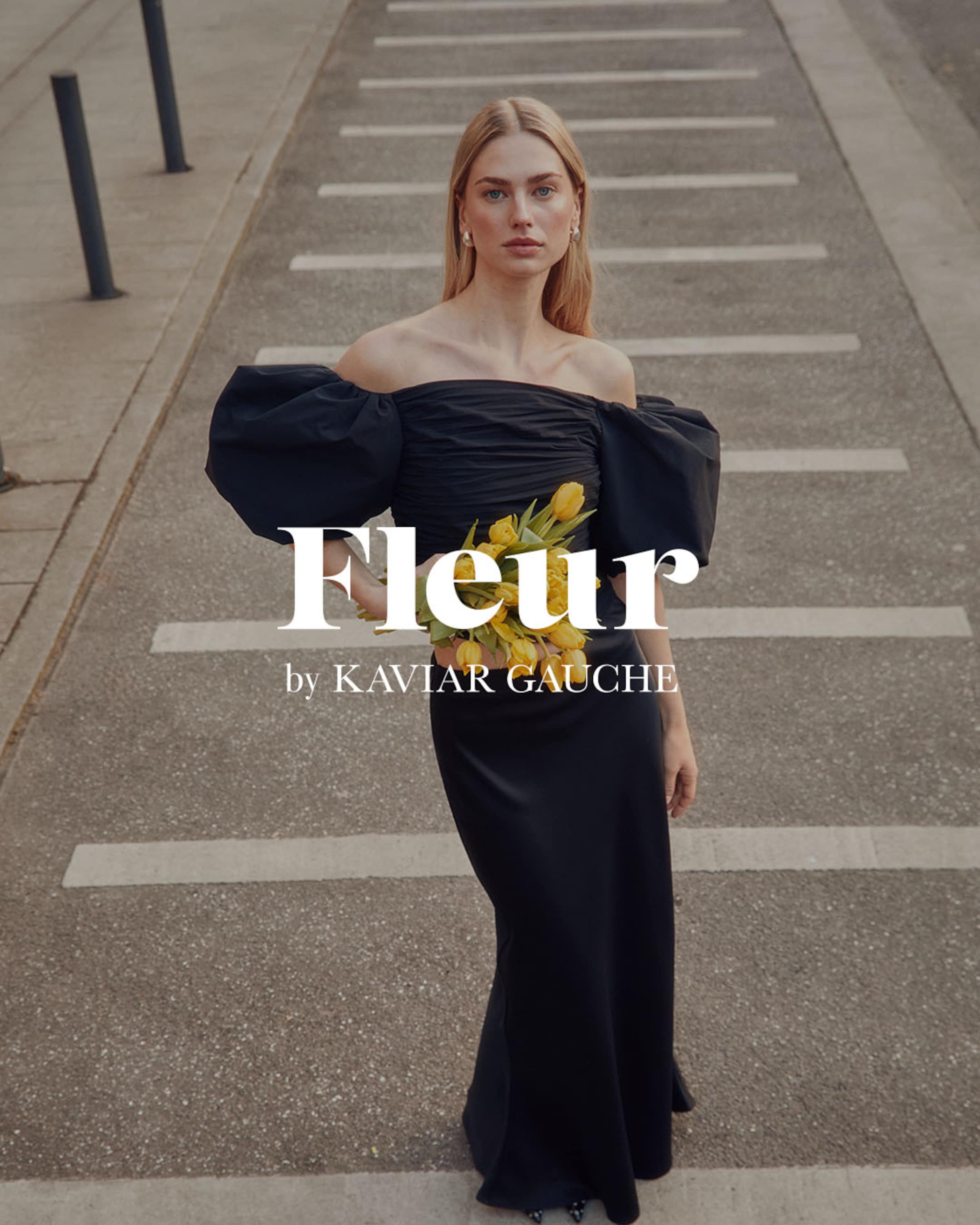 Fleur by Kaviar Gauche Večerné šaty tmelová