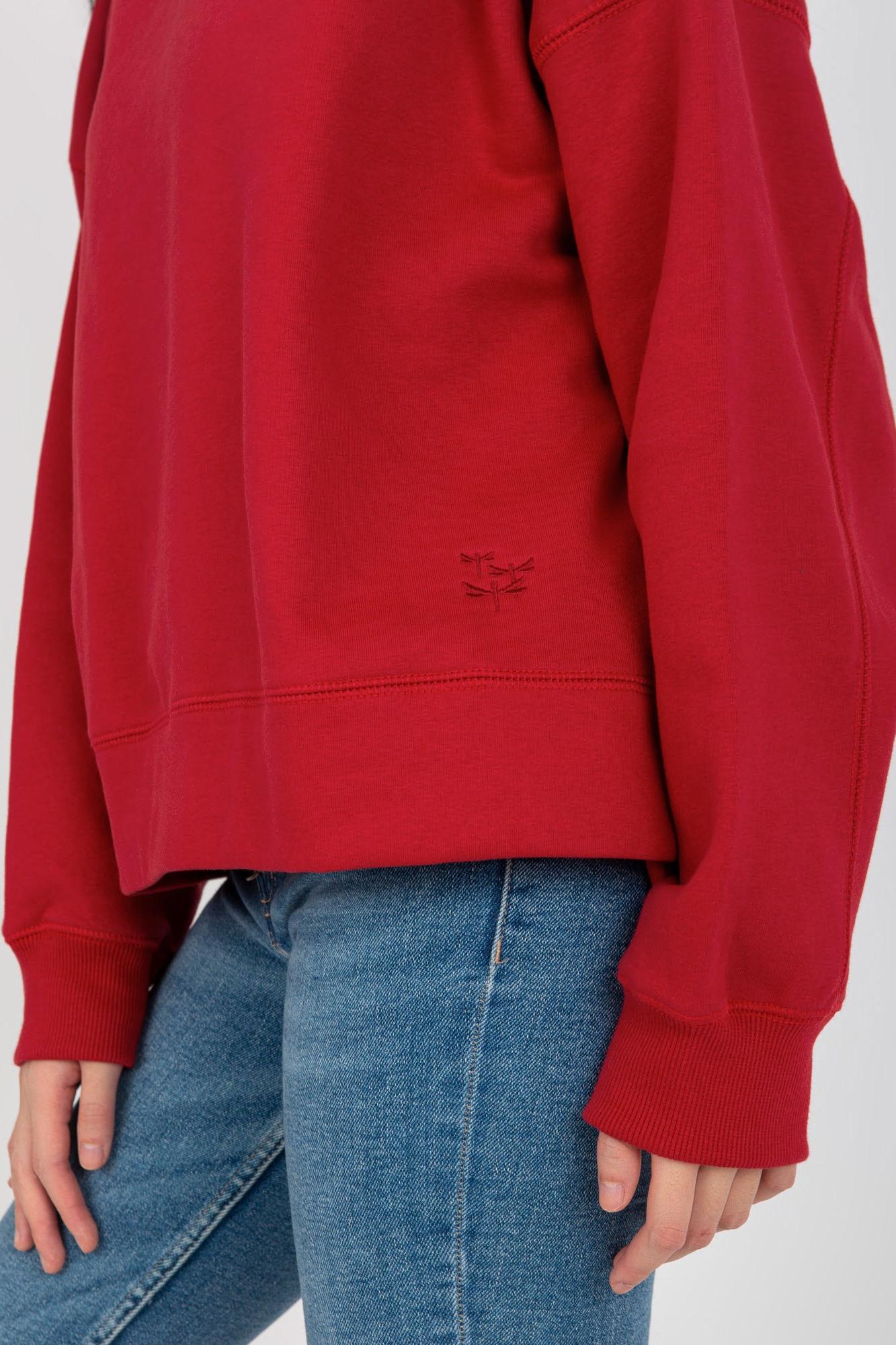 MladaModa Mikina s kapucňou model 200211 červená