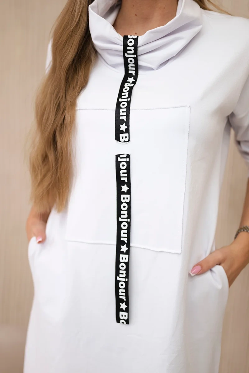 Šaty 0153 s ozdobným lemom