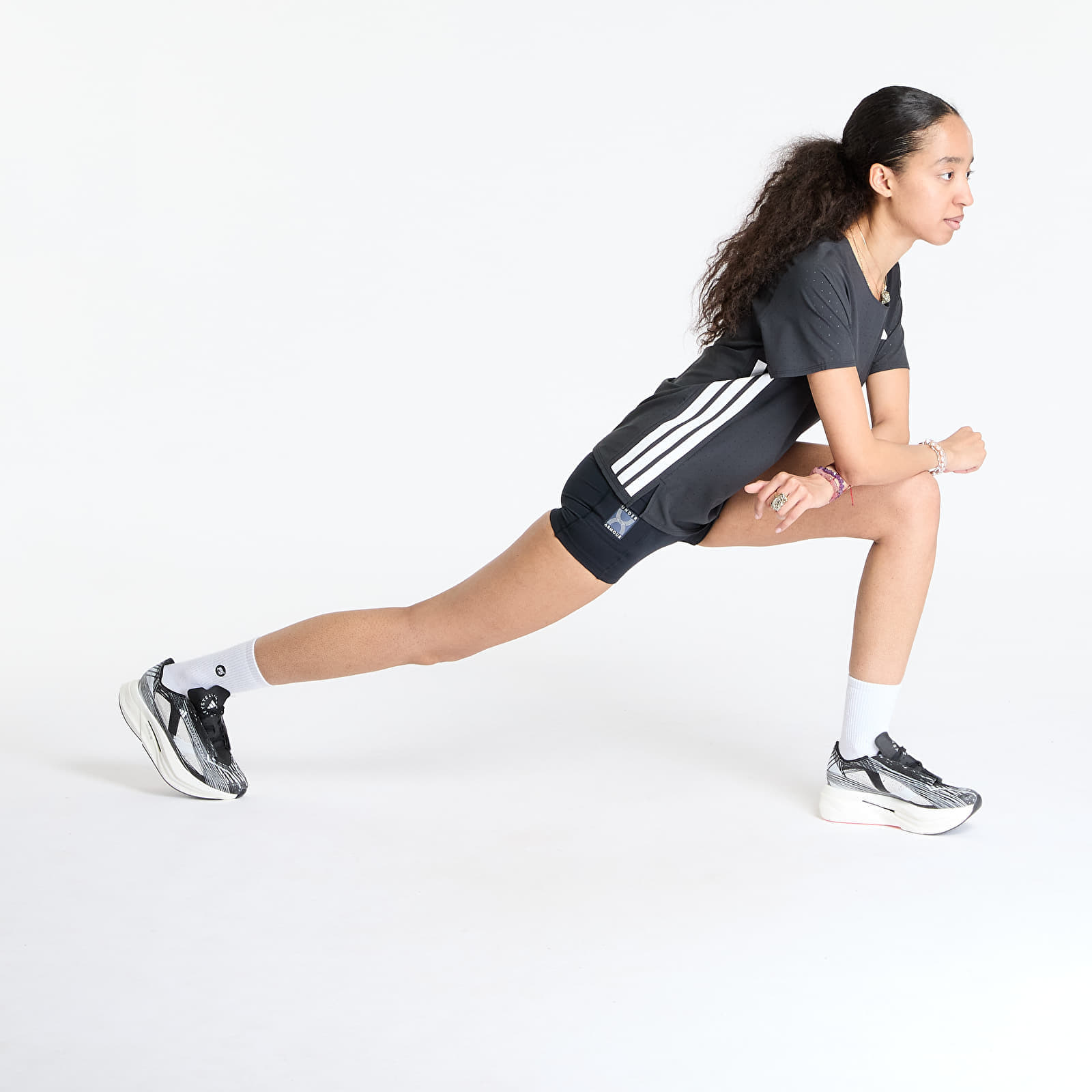 adidas Performance Tričko adidas Adizero Running T-Shirt Black/ Black XS