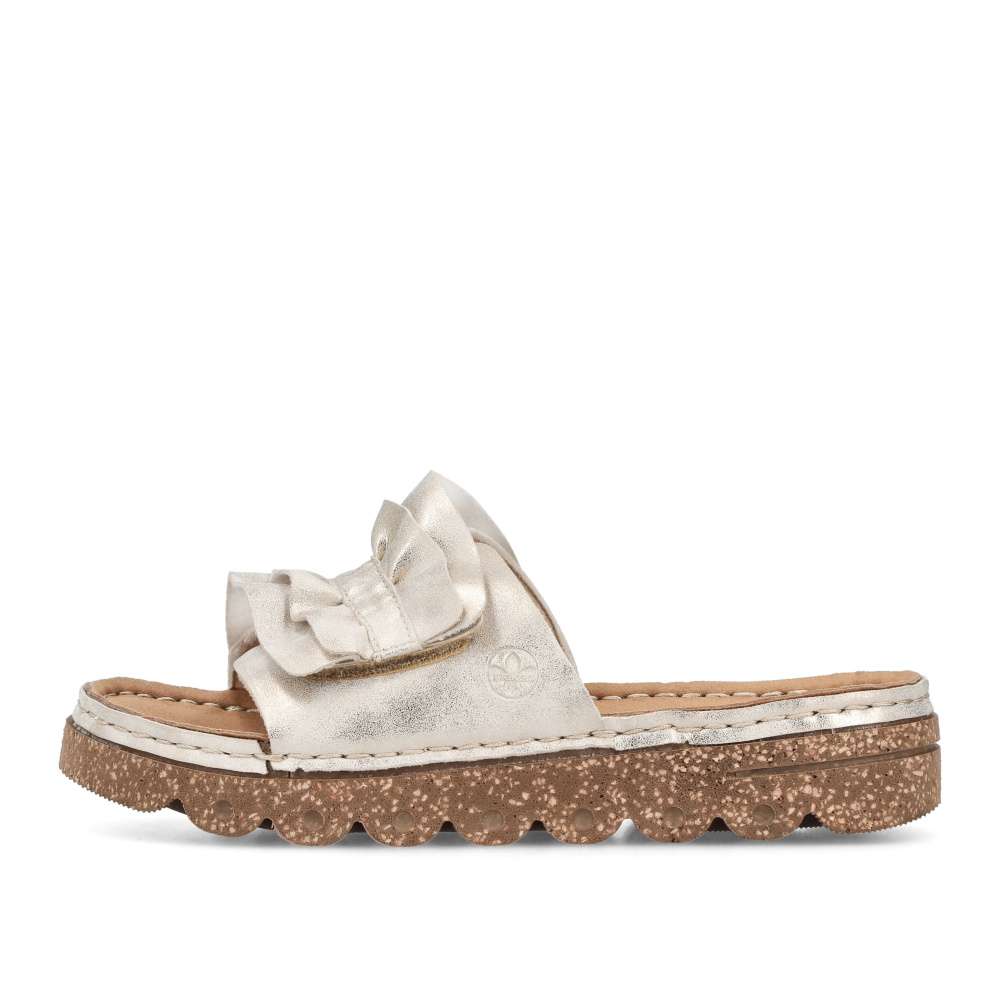 Dámske šľapky RIEKER V8763-60 béžová S6