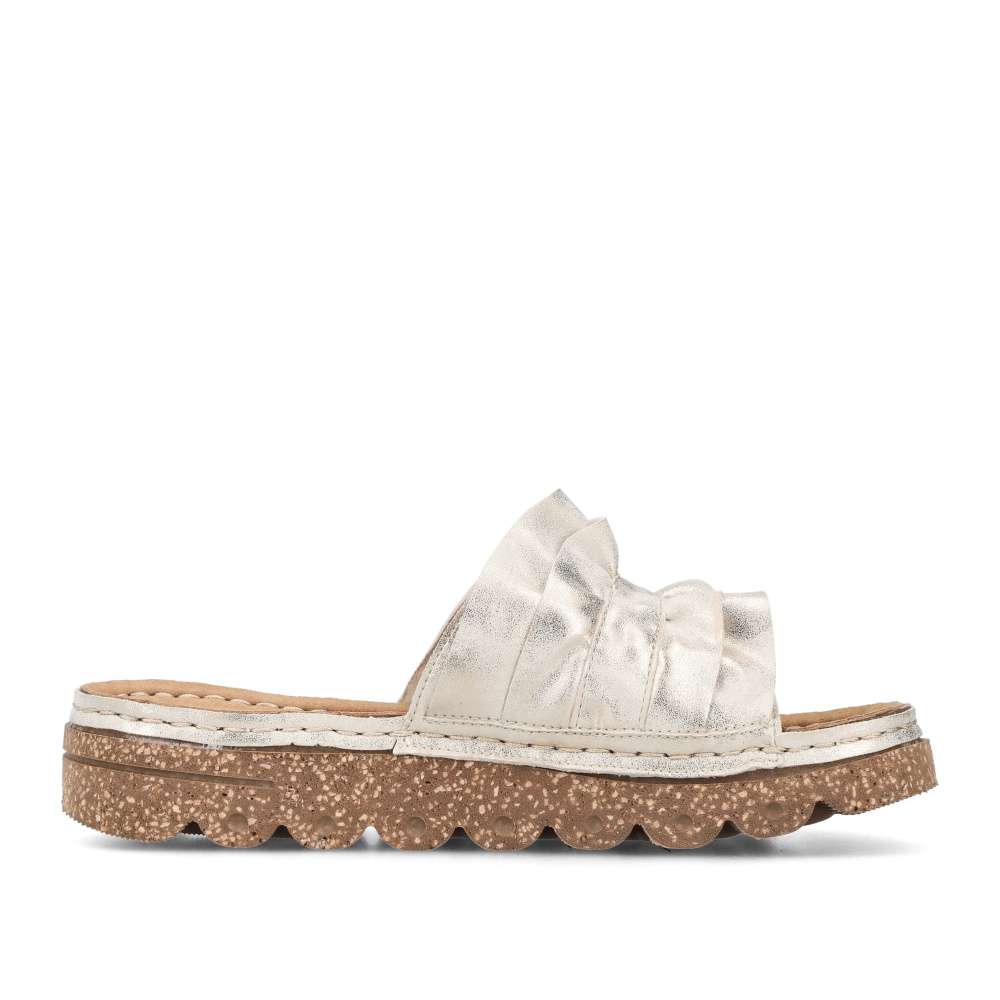 Dámske šľapky RIEKER V8763-60 béžová S6