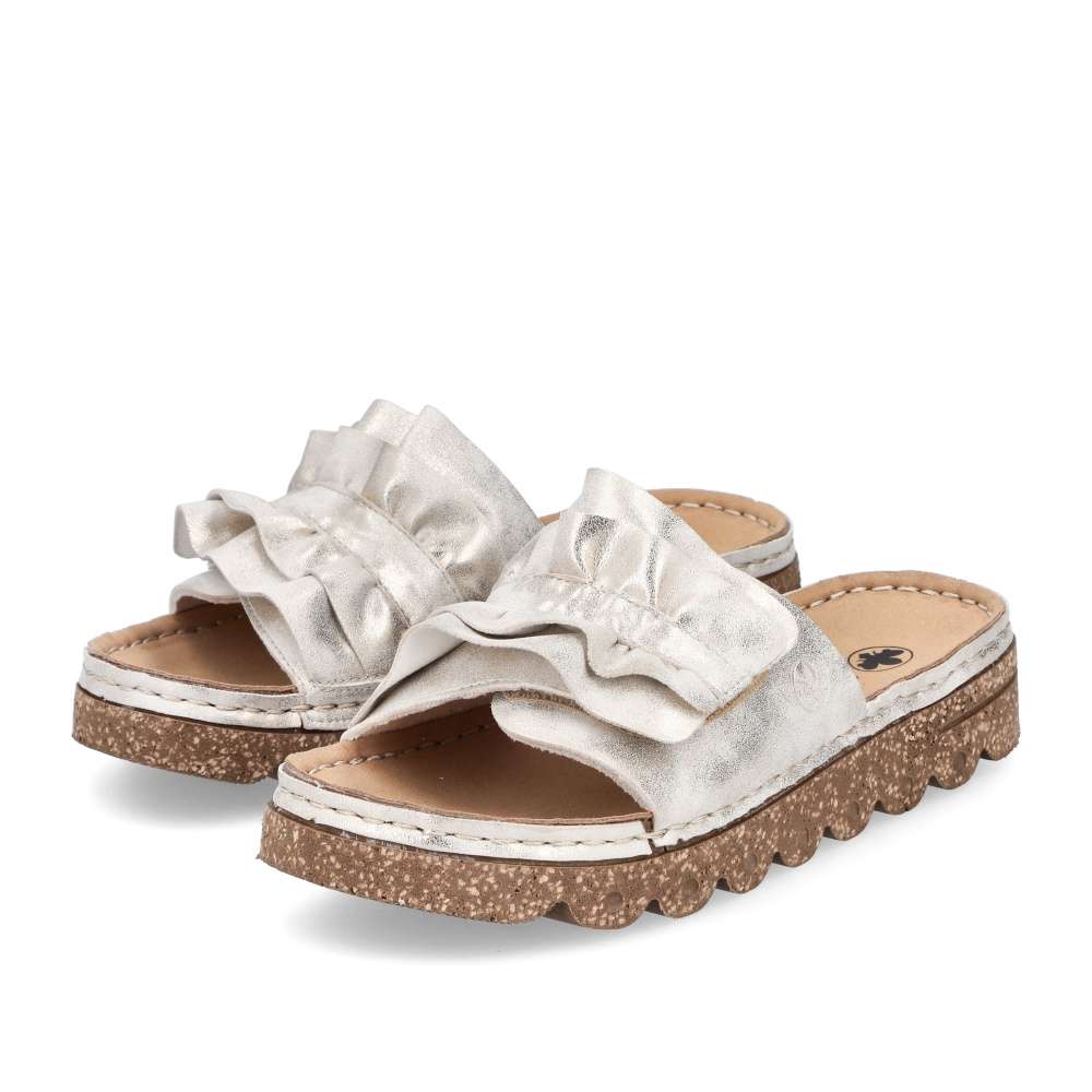 Dámske šľapky RIEKER V8763-60 béžová S6