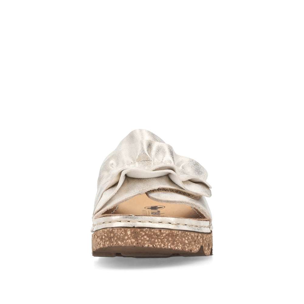 Dámske šľapky RIEKER V8763-60 béžová S6