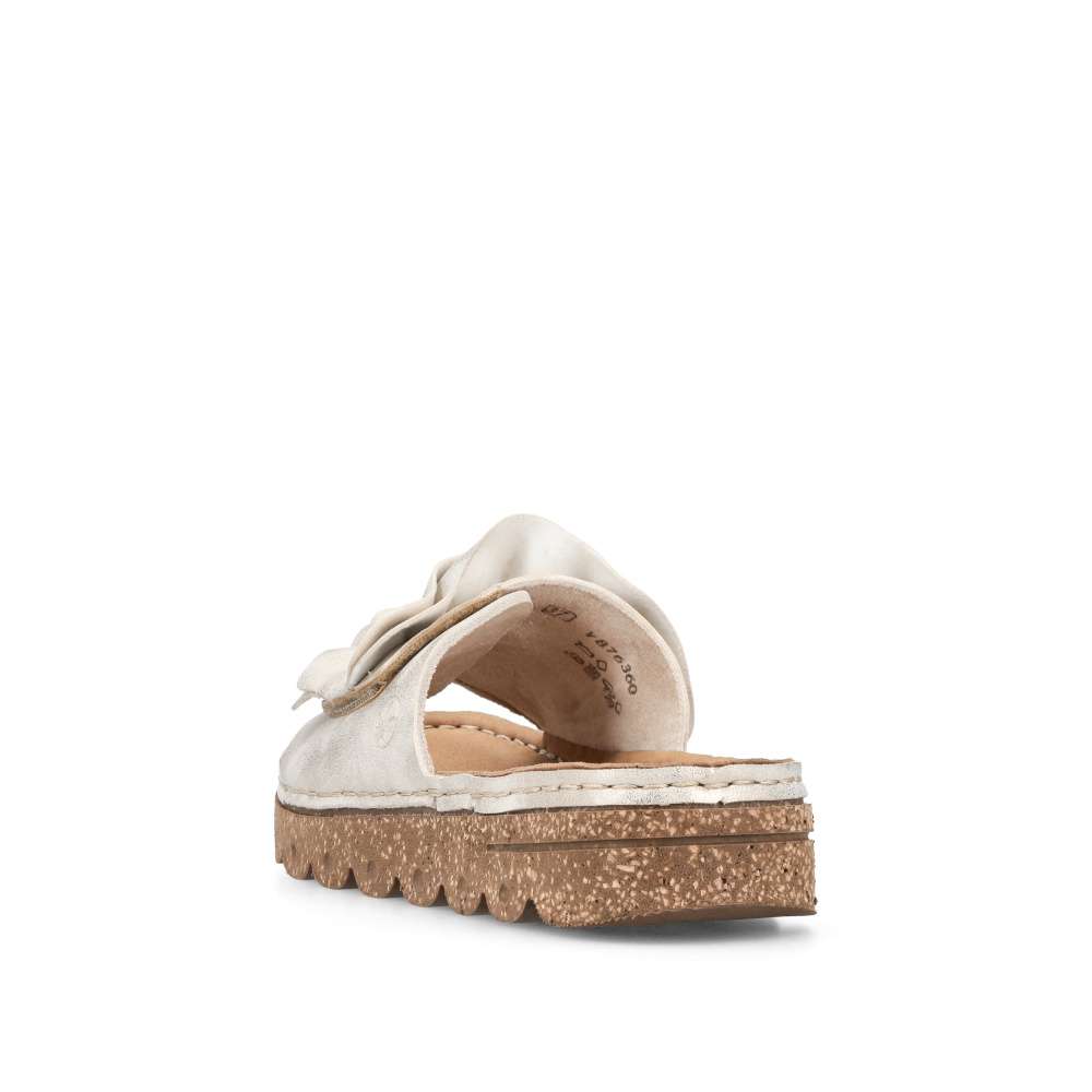 Dámske šľapky RIEKER V8763-60 béžová S6