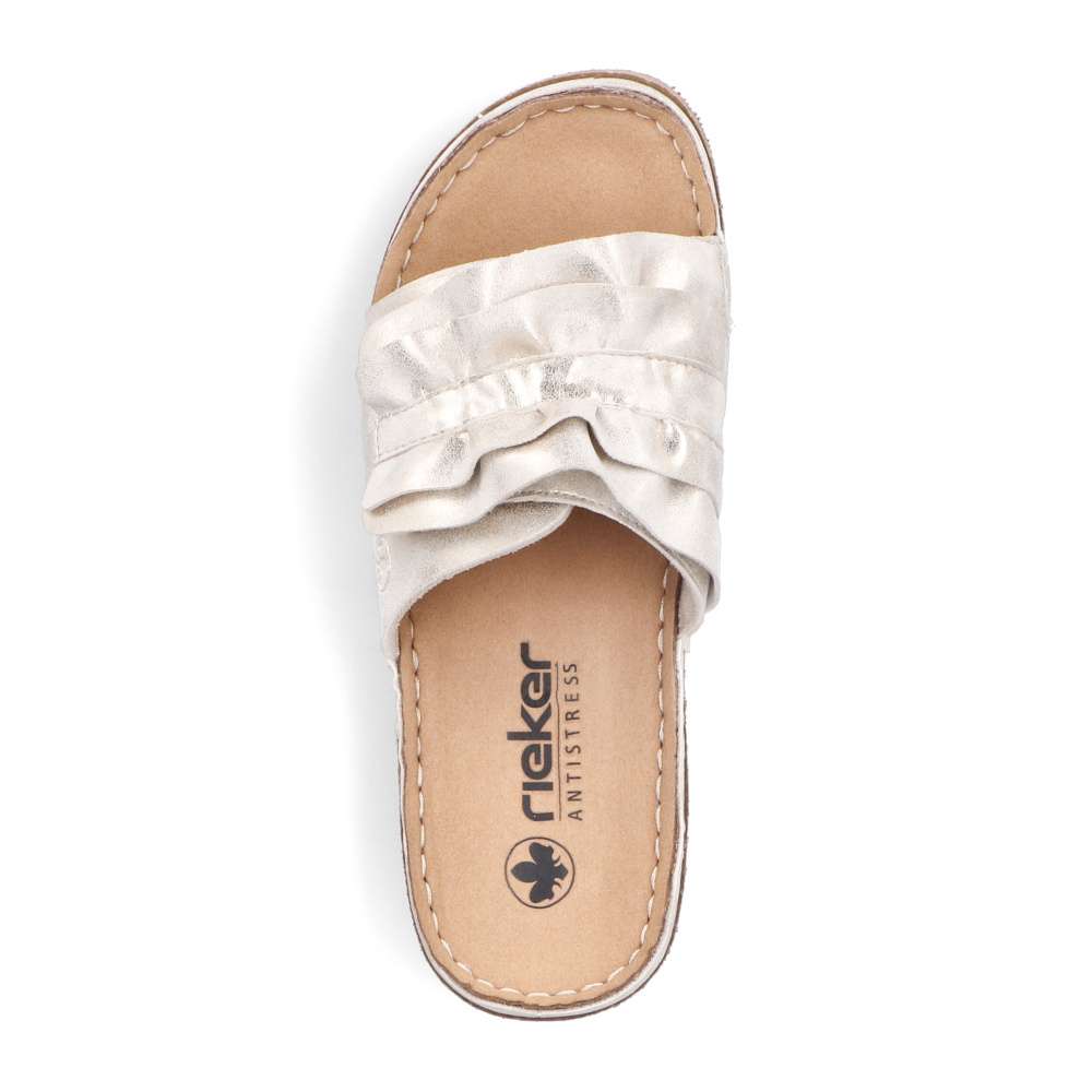 Dámske šľapky RIEKER V8763-60 béžová S6