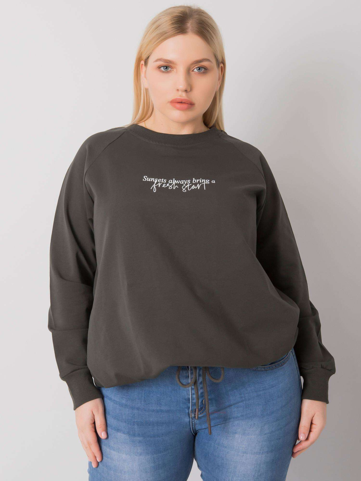 RELEVANCE Mikina Plus Size -RV-BL-7162.12P