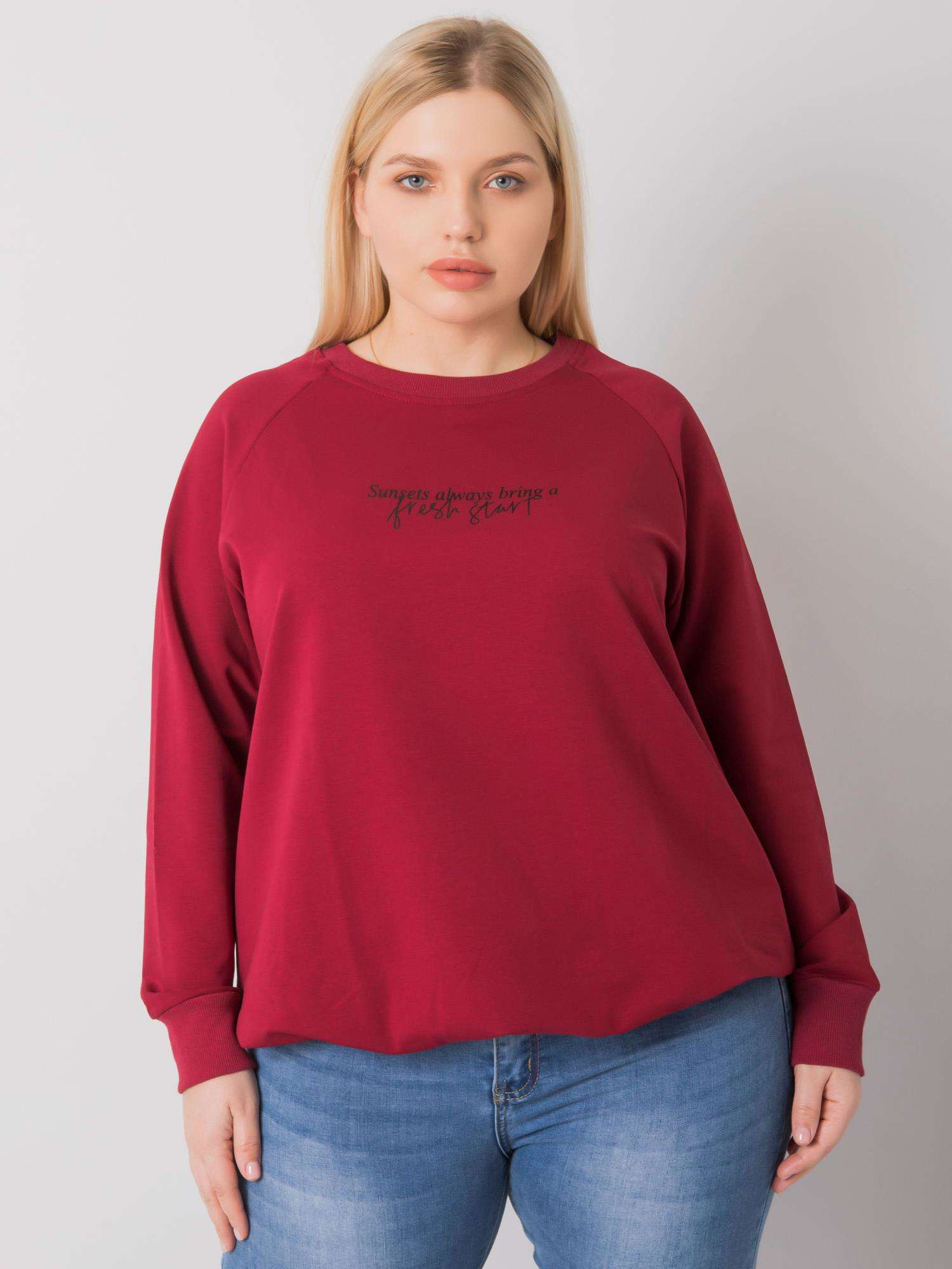 RELEVANCE Mikina Plus Size -RV-BL-7162.12P