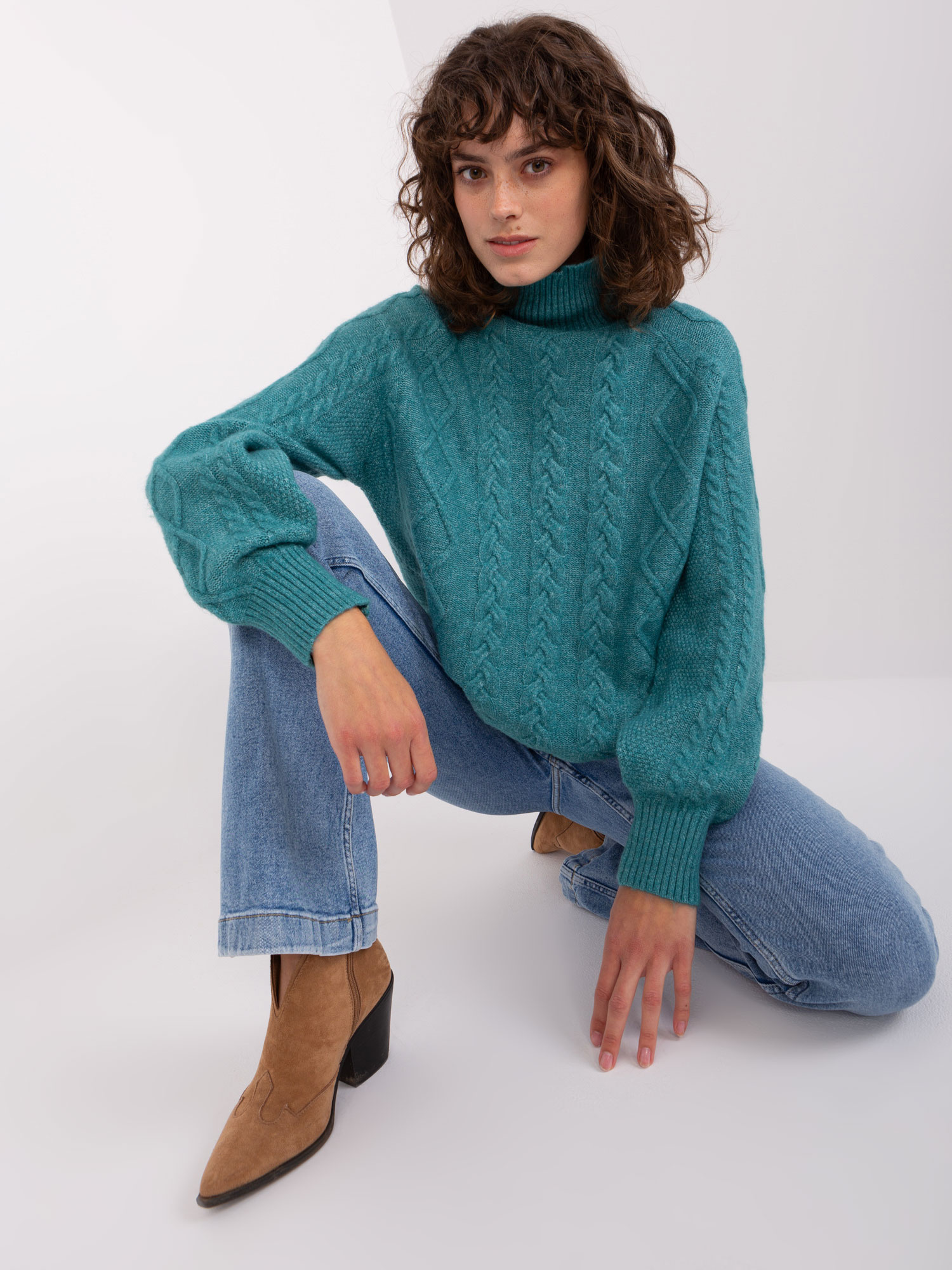 Wool Fashion Italia Sweater-AT-SW-2355-2.12P-Turquoise