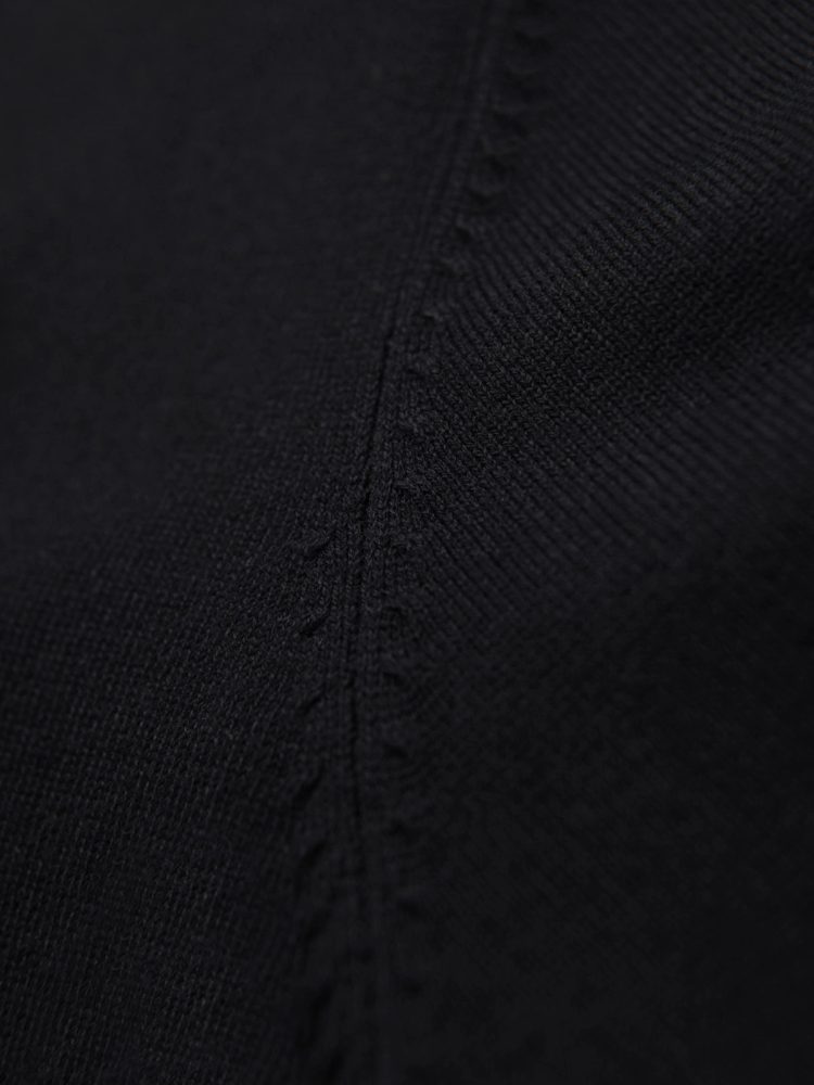 Ombre Clothing Pánsky čierny kardigán na gombíky V2 SWCD-0126