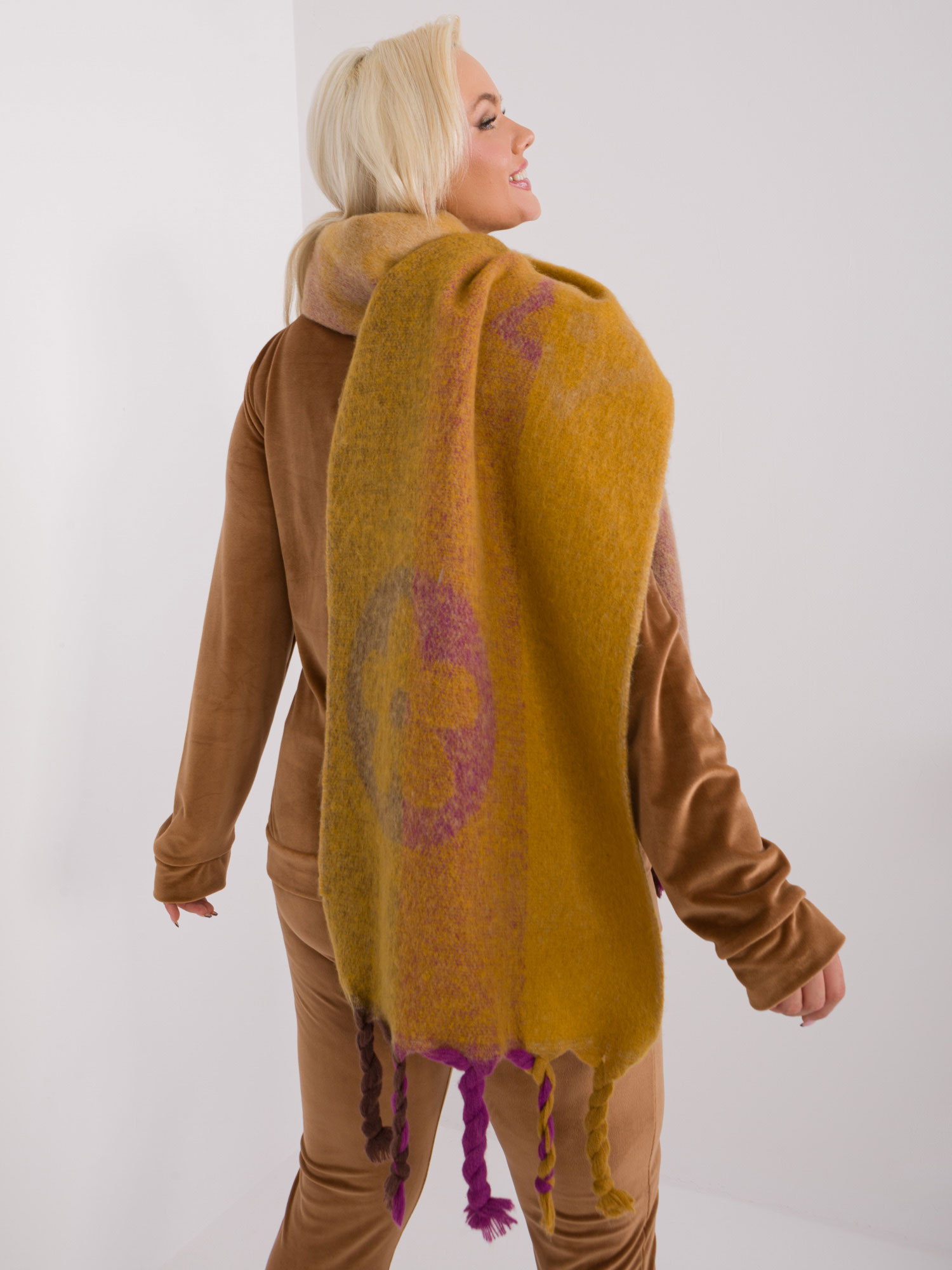 Wool Fashion Italia Scarf-AT-SZ-2316.01P-dark yellow