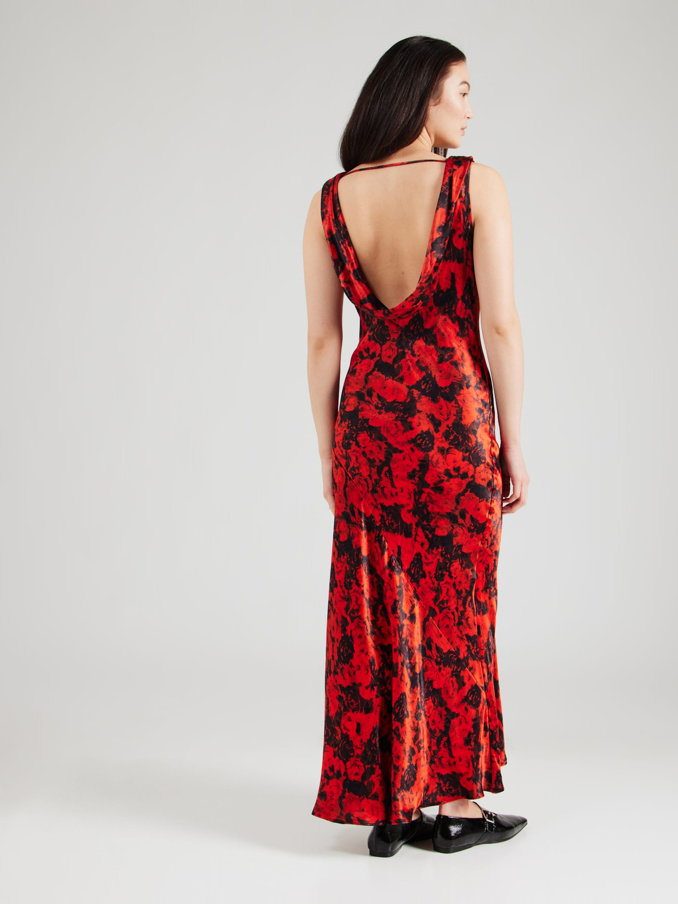 TOPSHOP Šaty červená / čierna