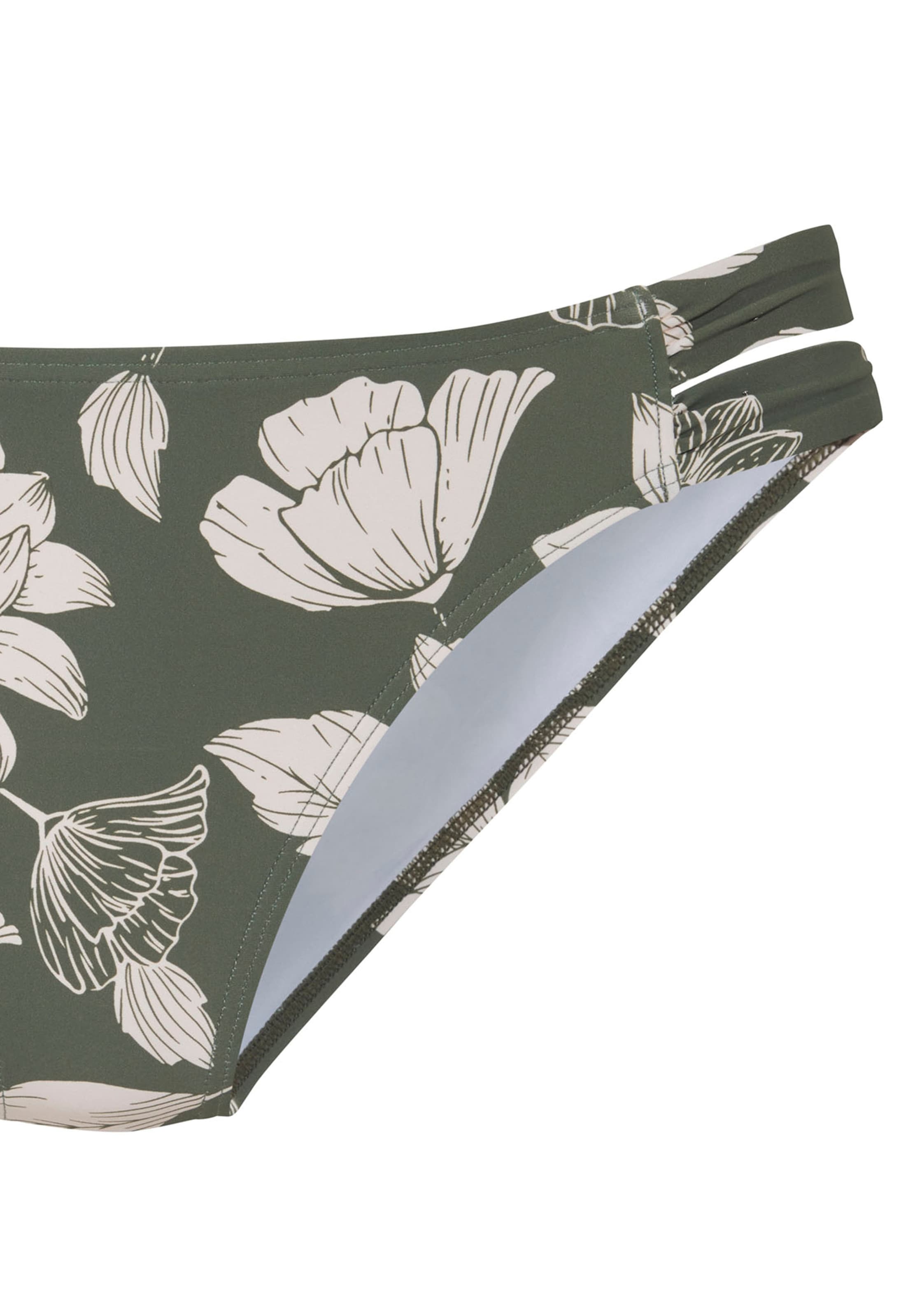 s.Oliver Bikinové nohavičky krémová / olivová