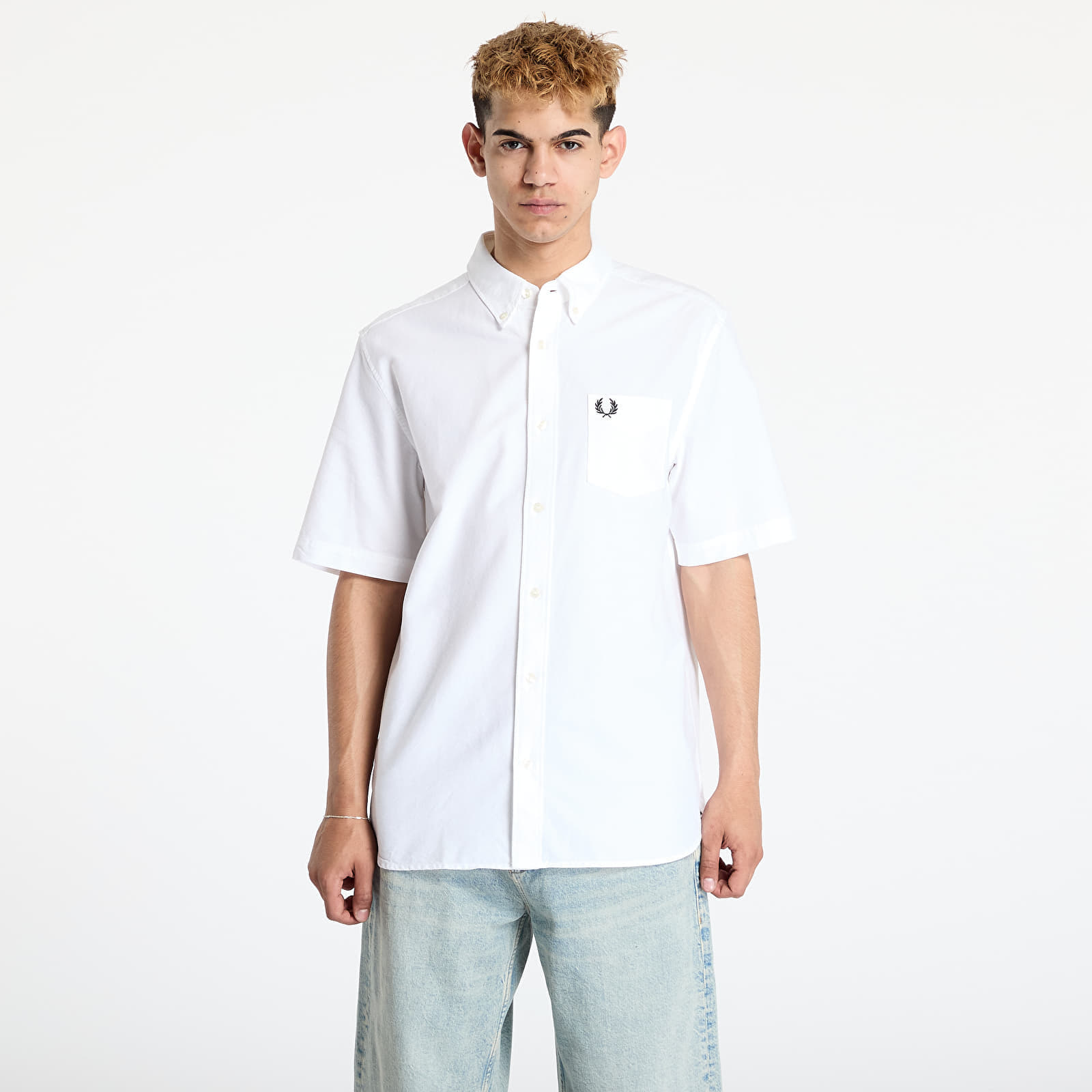 Košeľa FRED PERRY Oxford Shirt White M