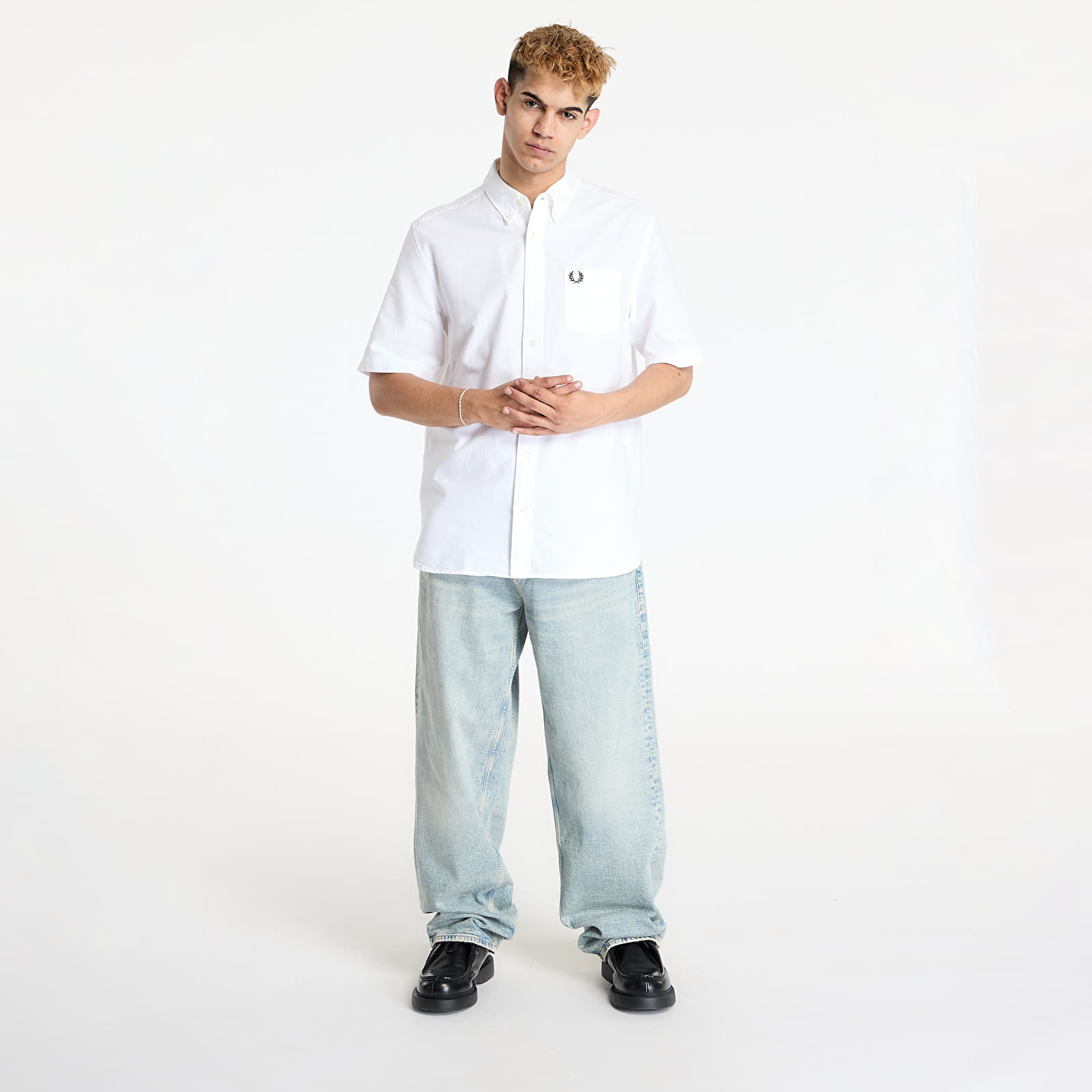 Košeľa FRED PERRY Oxford Shirt White M