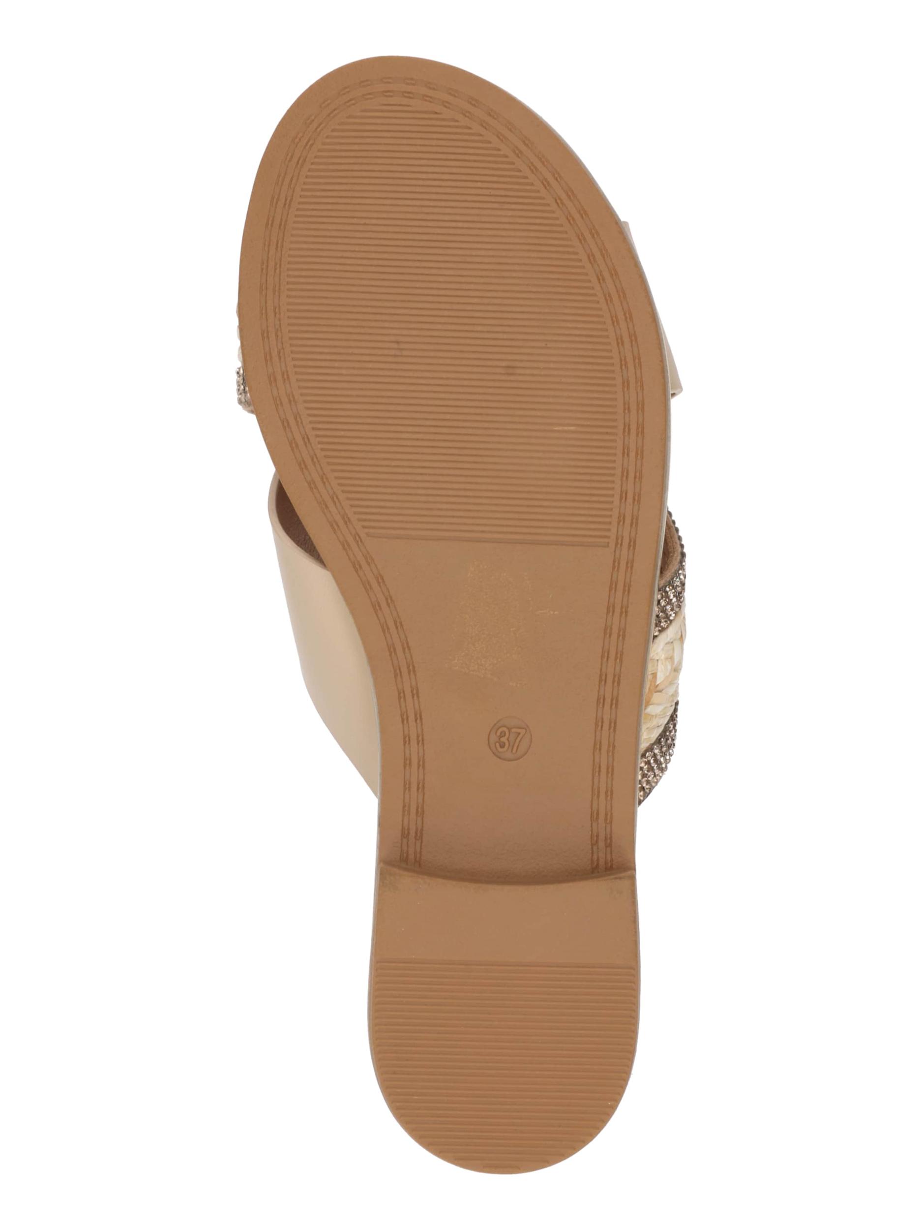 ABOUT YOU Šľapky 'Natalia' béžová / slonová kosť