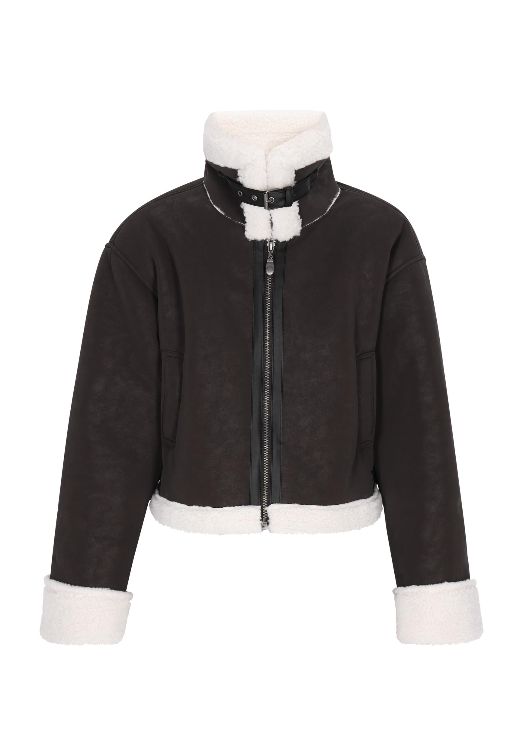 DreiMaster Vintage Zimná bunda antracitová / biela