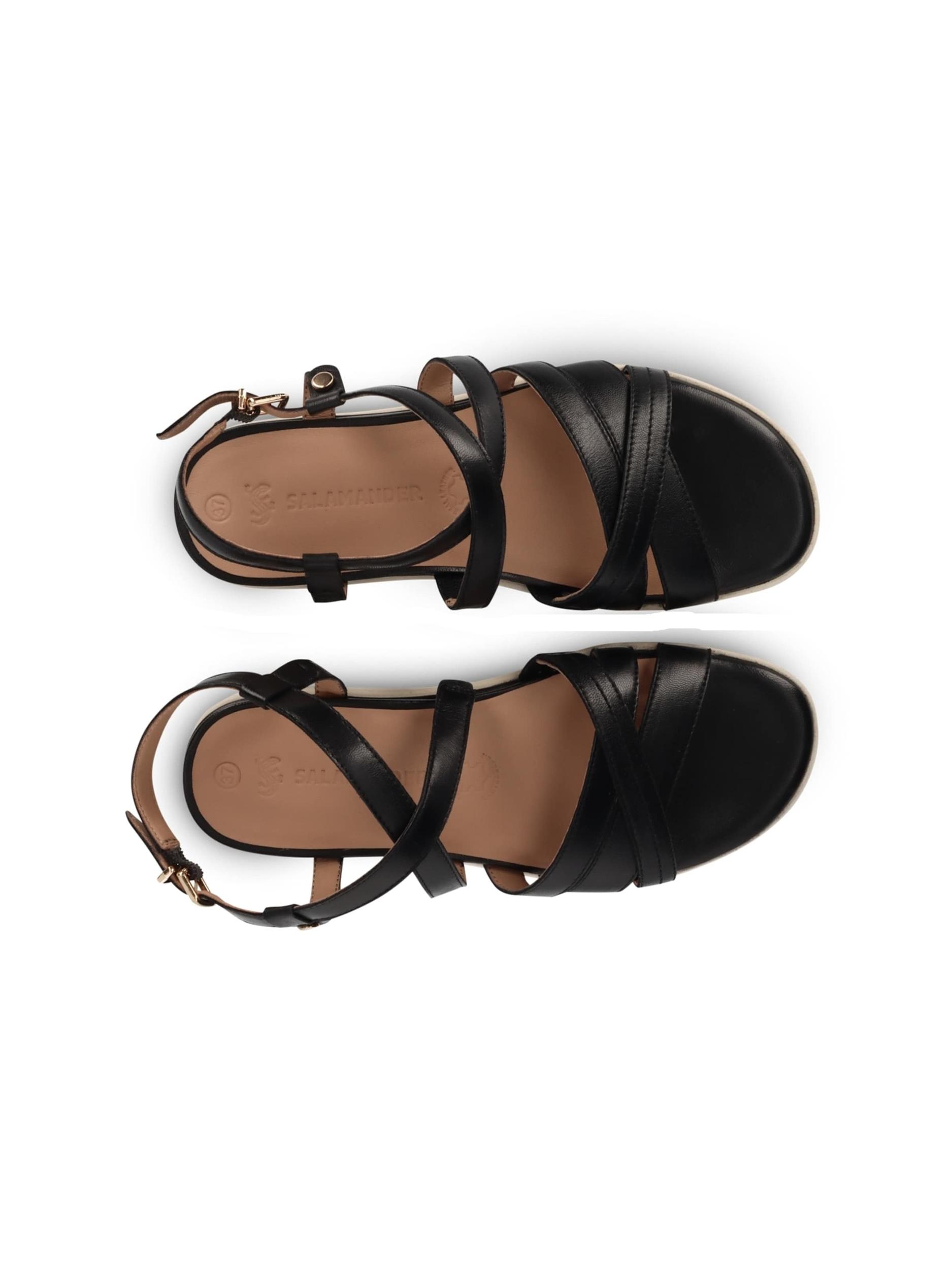 SALAMANDER Remienkové sandále čierna