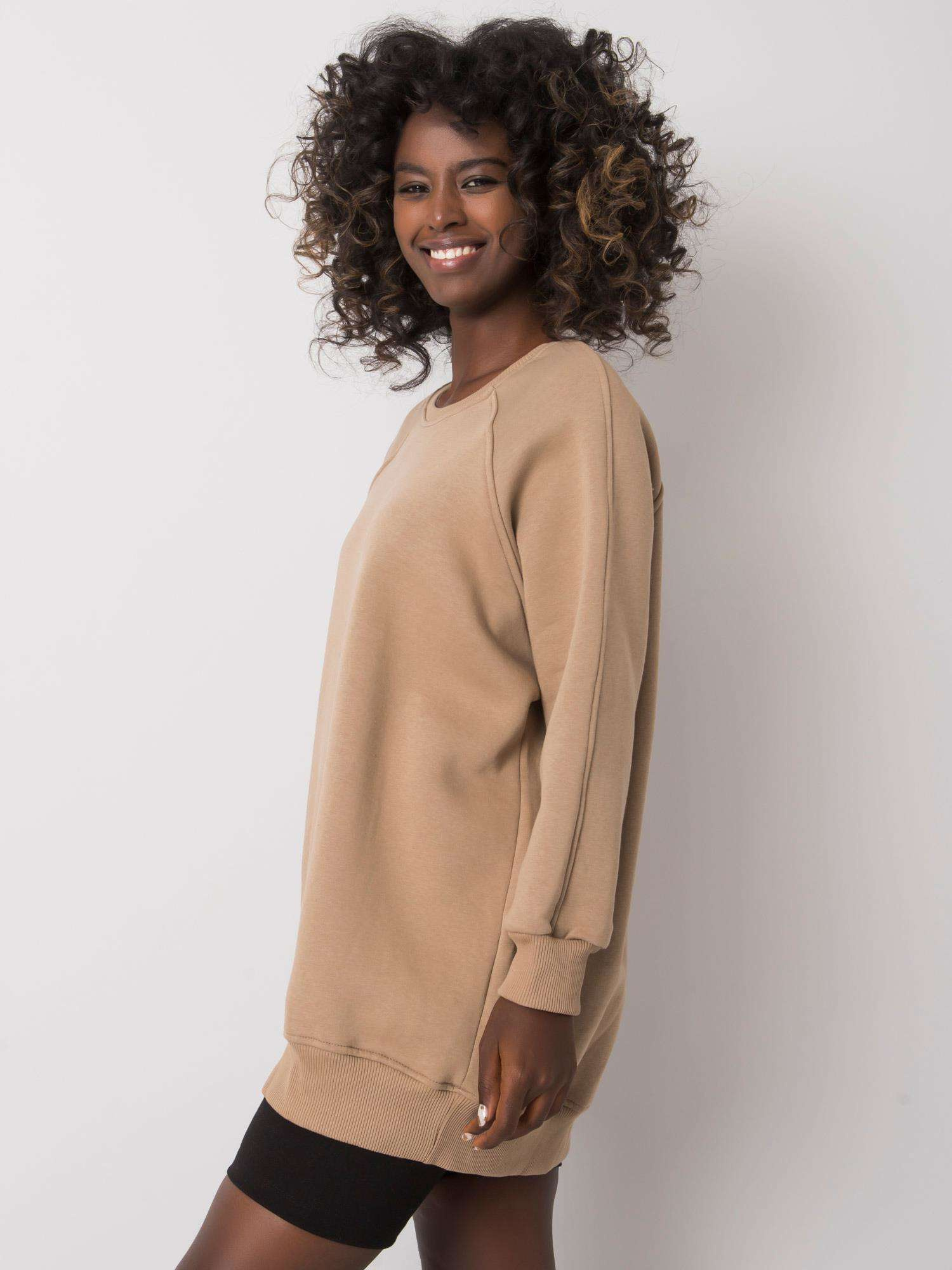 BASIC Béžová dámska mikina EM-BL-623.06-beige