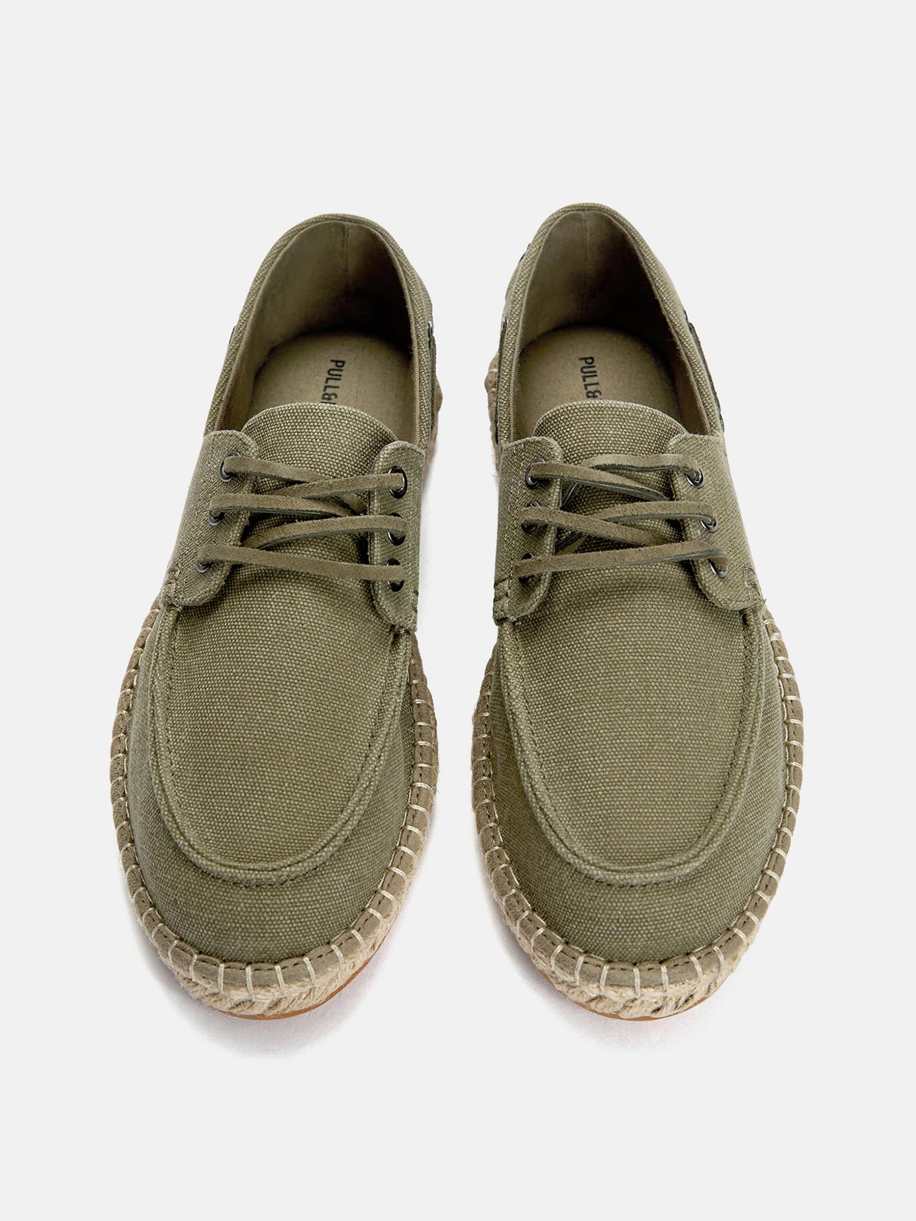 Pull&Bear Mokasíny kaki