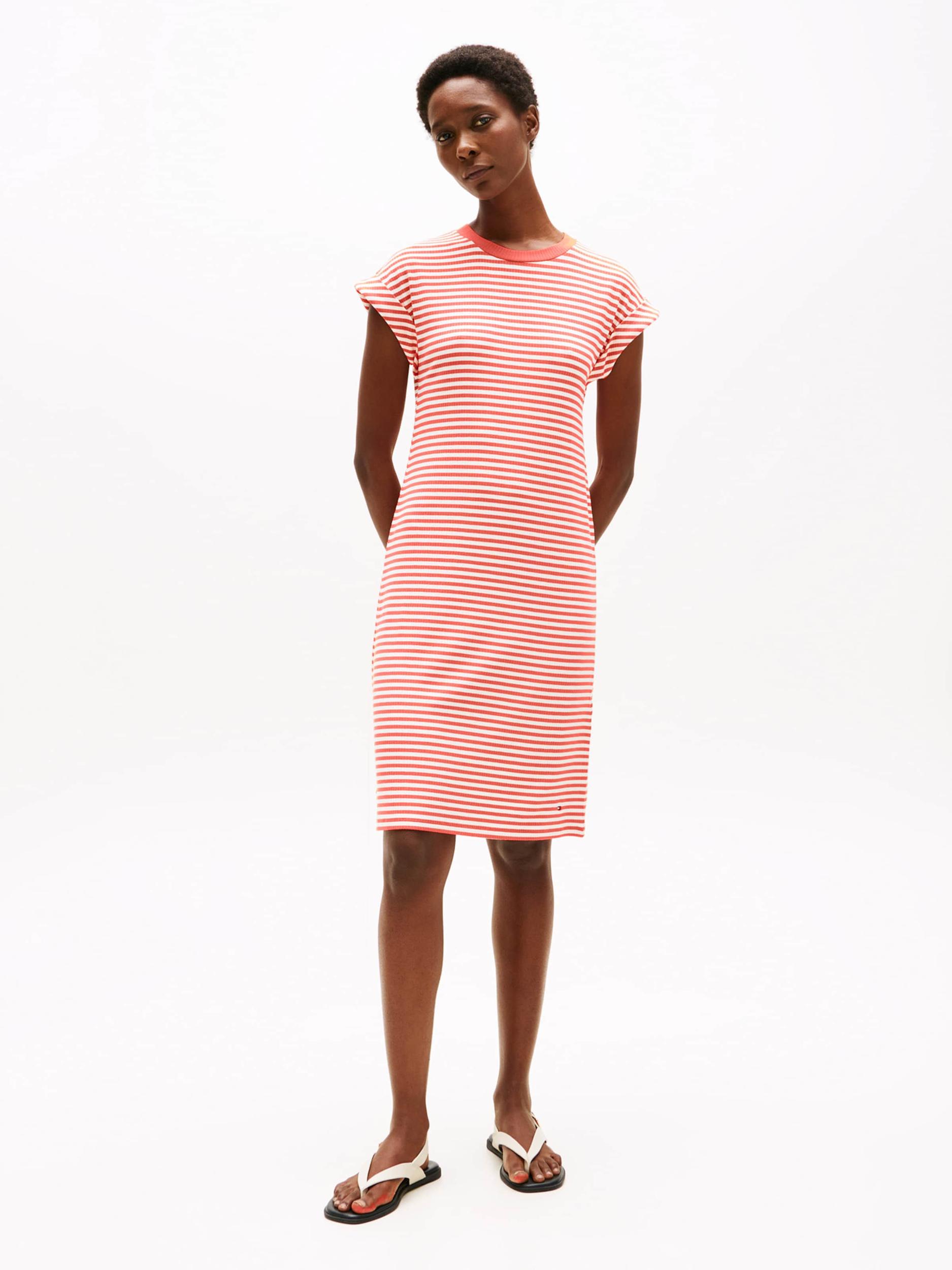 TOMMY HILFIGER Šaty lososová / biela