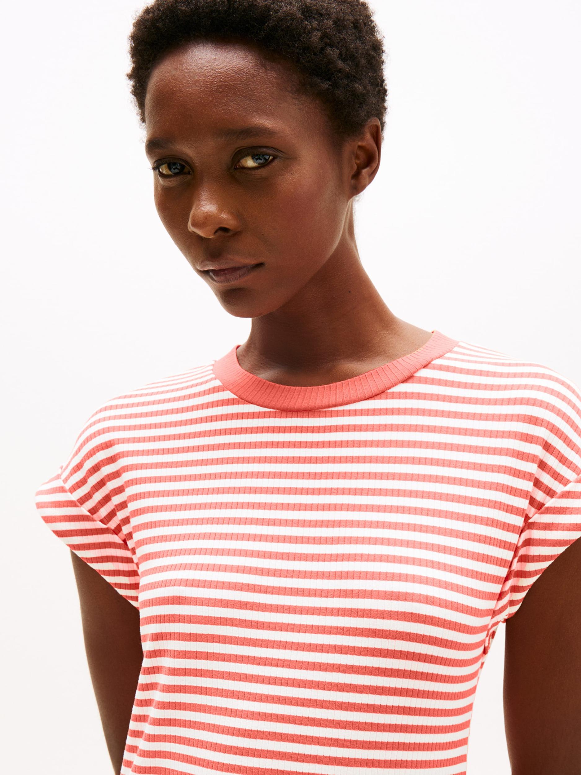 TOMMY HILFIGER Šaty lososová / biela